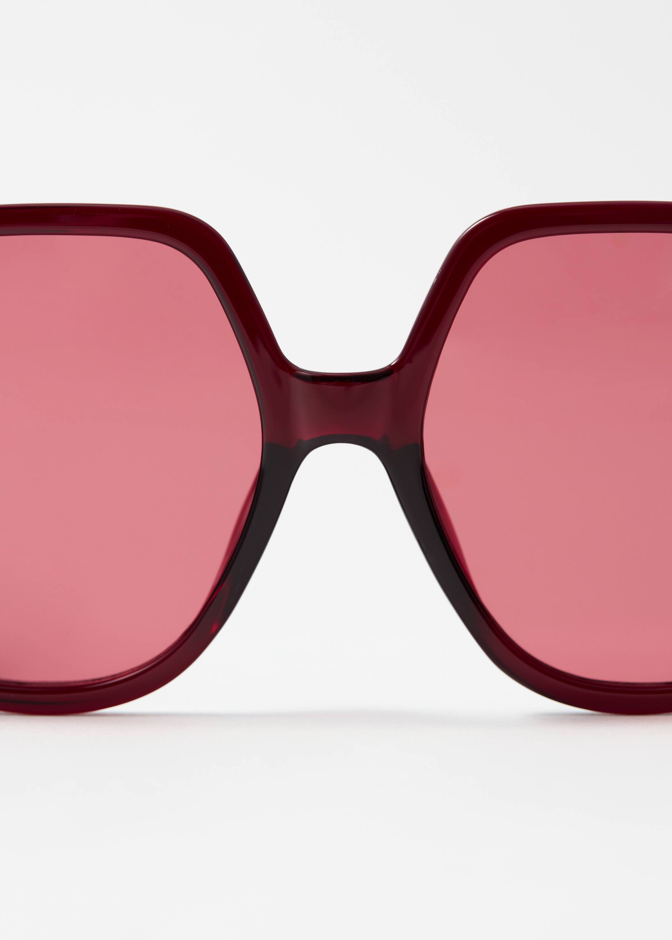 Größeres Bild anzeigen: Oversized-Sonnenbrille mit eckigem Rahmen - Weinrot - Ladies | H&M AT 3