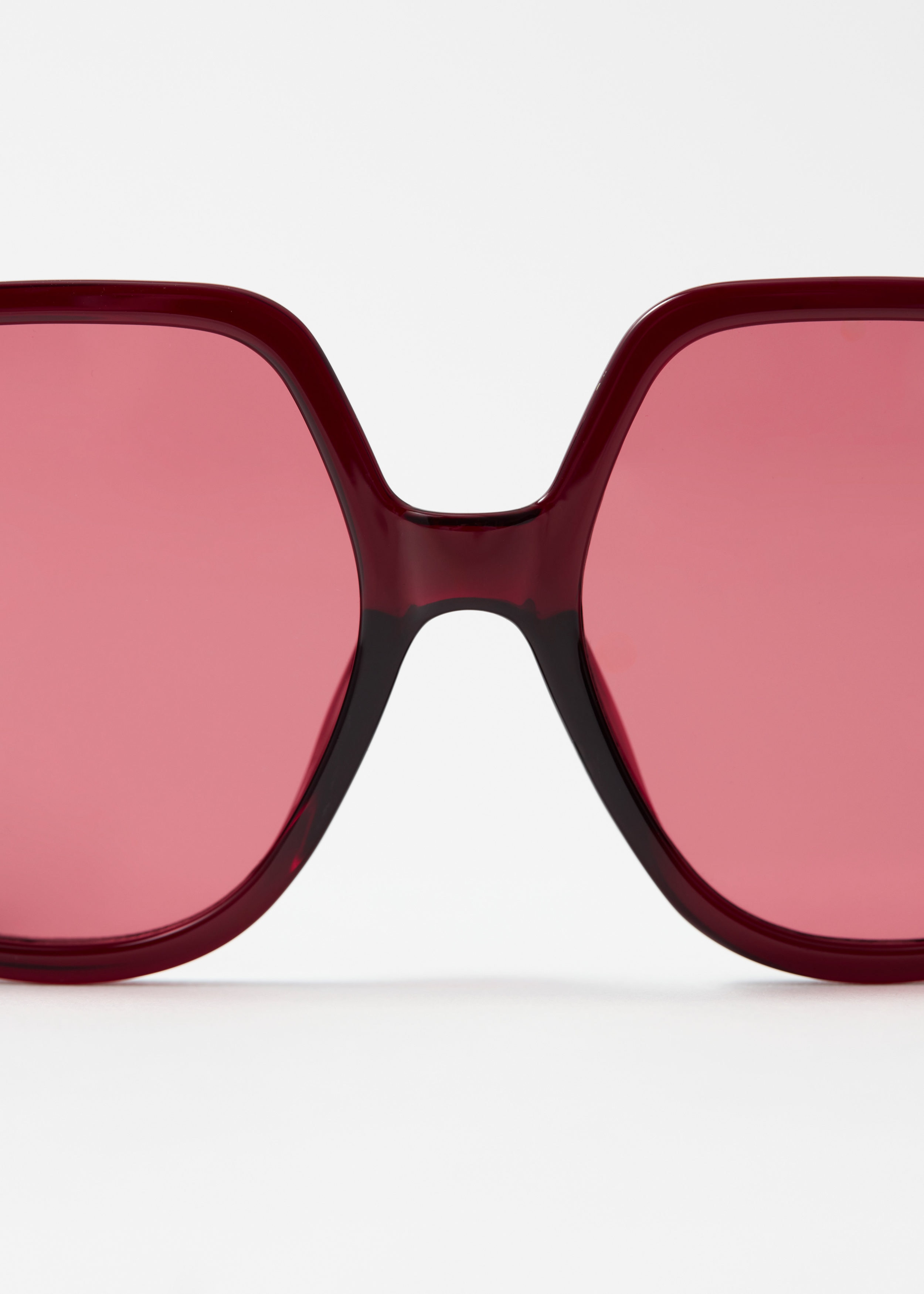 Oversized Square-Frame Sunglasses - Burgundy - & Other Stories US