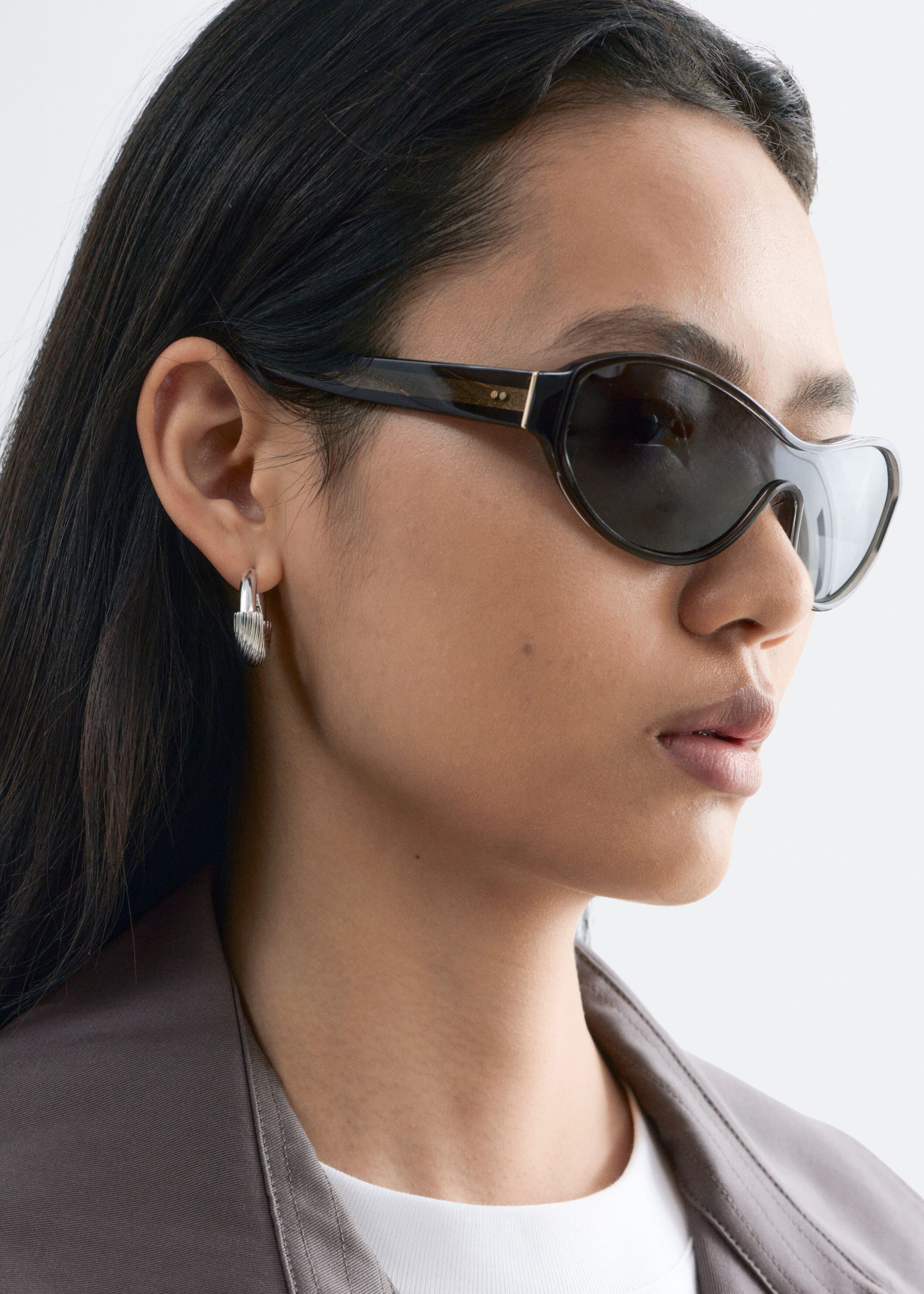 Image of Oval Acetate Sunglasses