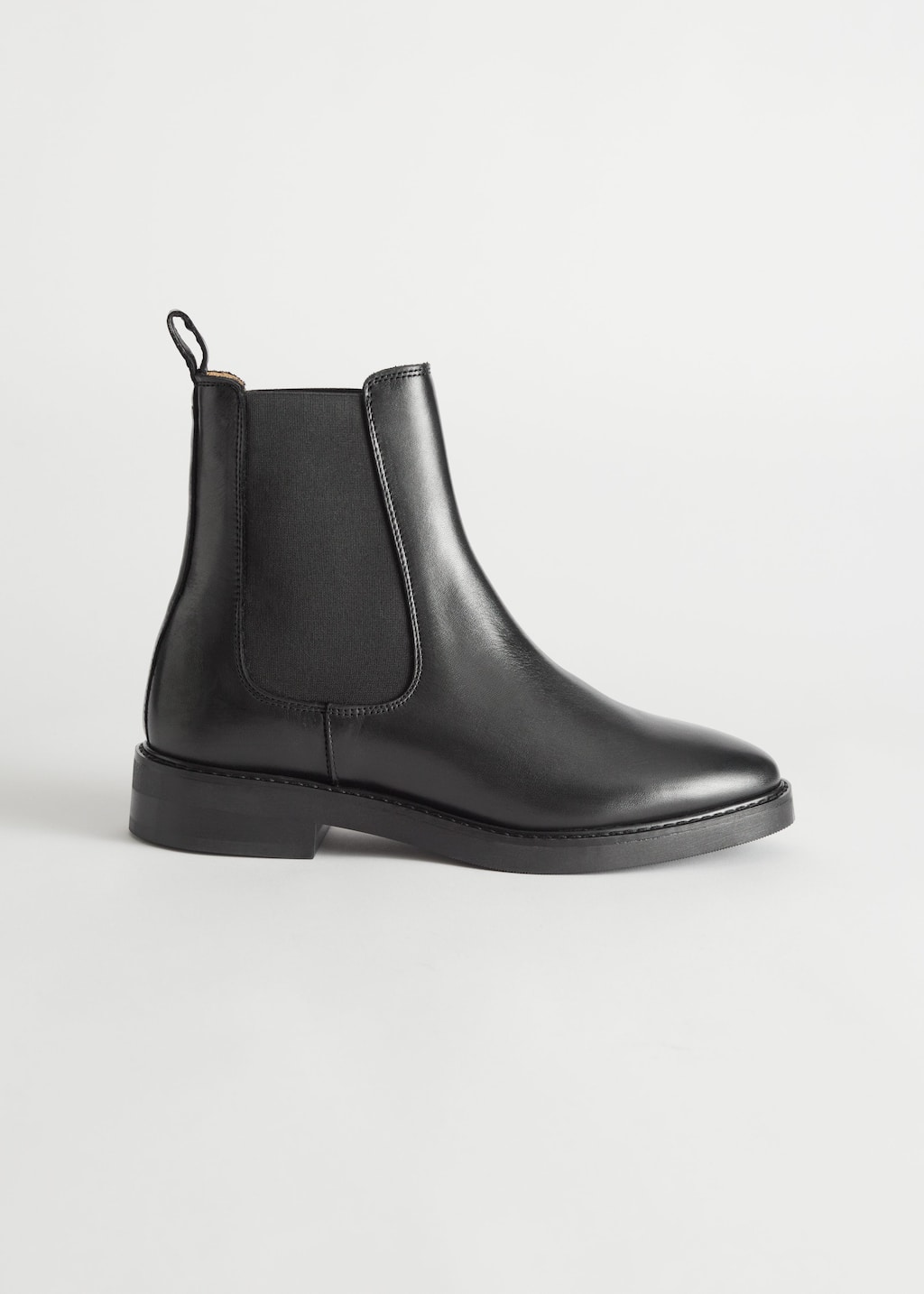 Leather Chelsea Boots - Black - Bodegón