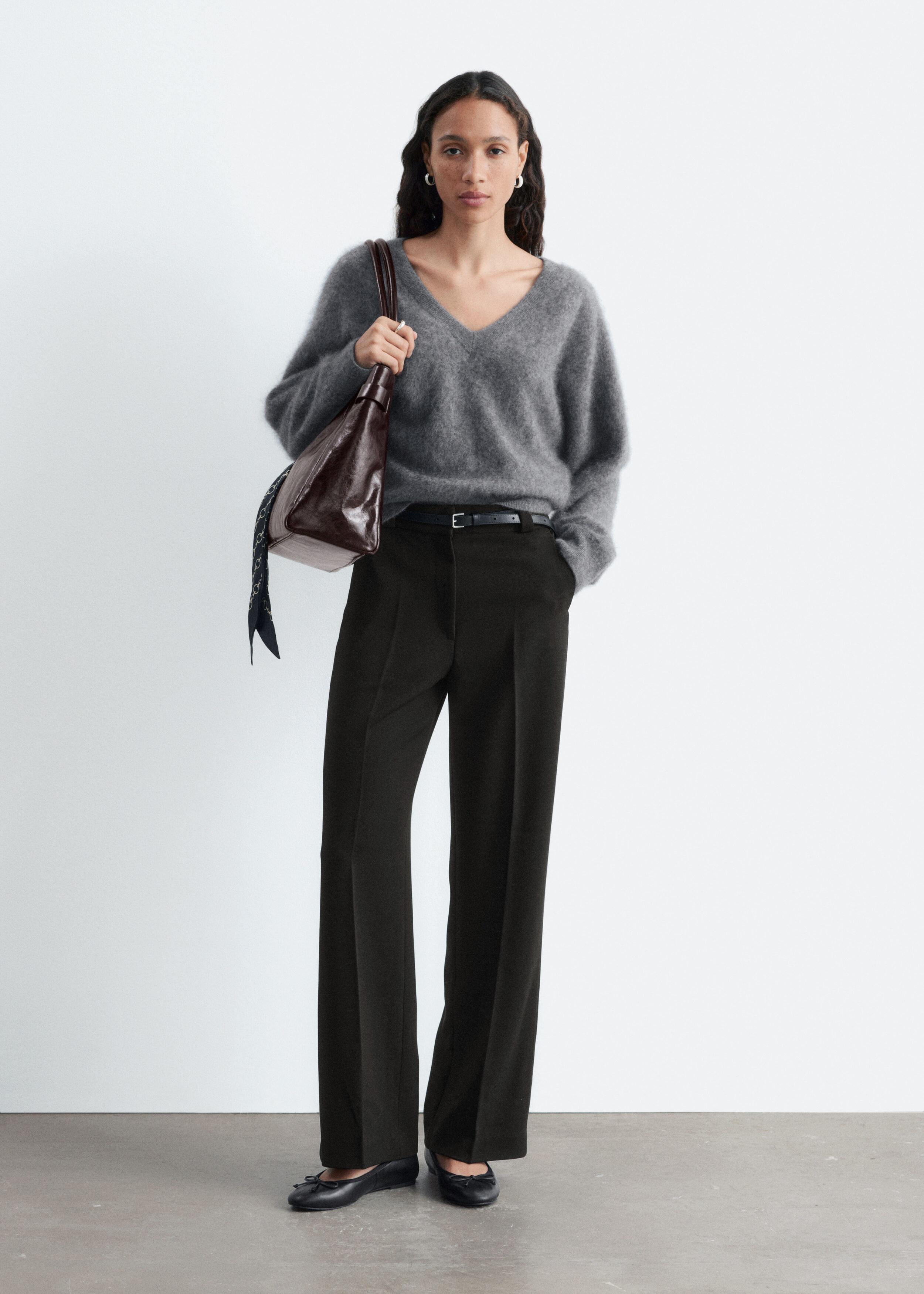 Straight Press-Crease Trousers