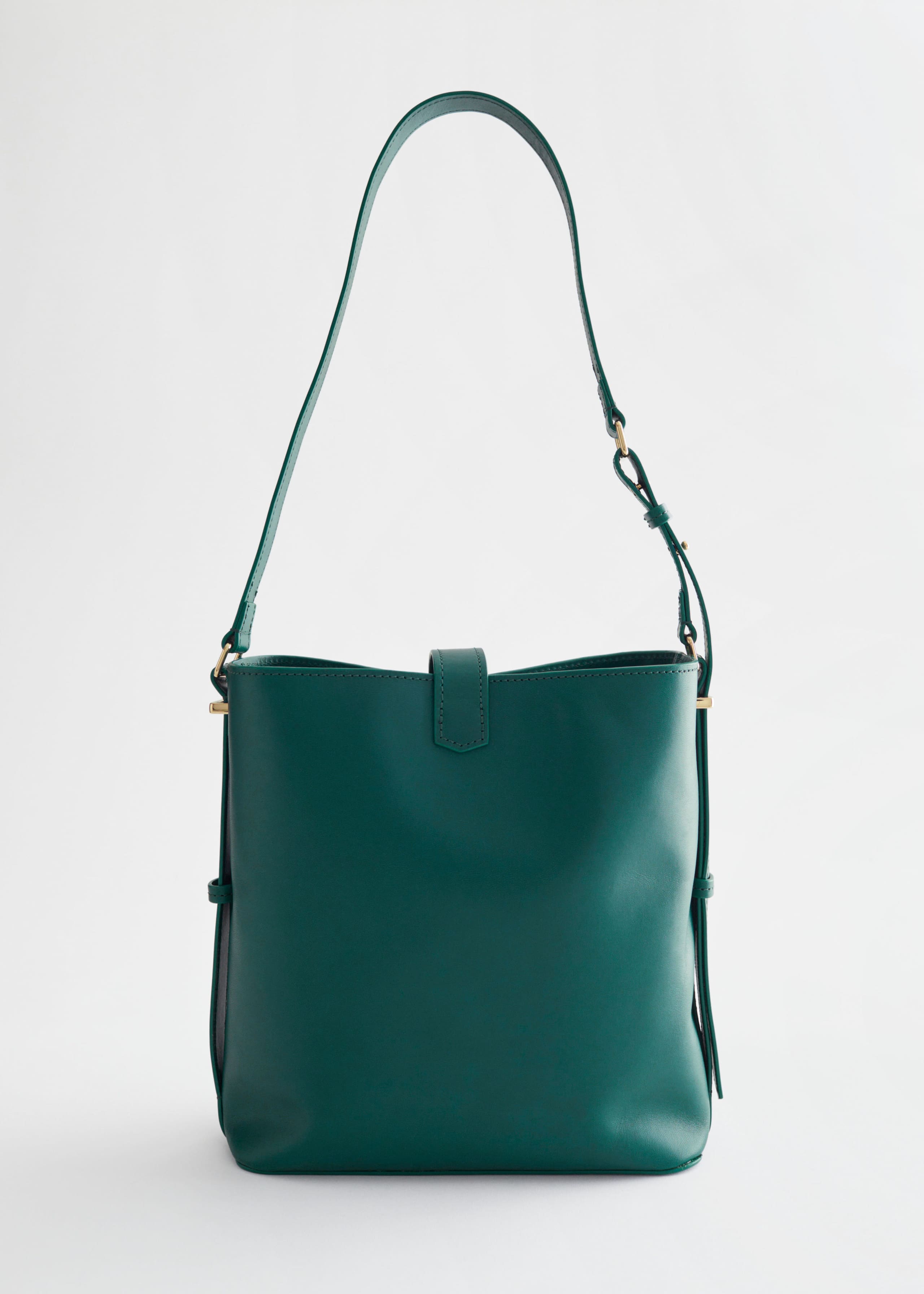 LargeLeatherShoulderBag - Dark Green - Natura morta