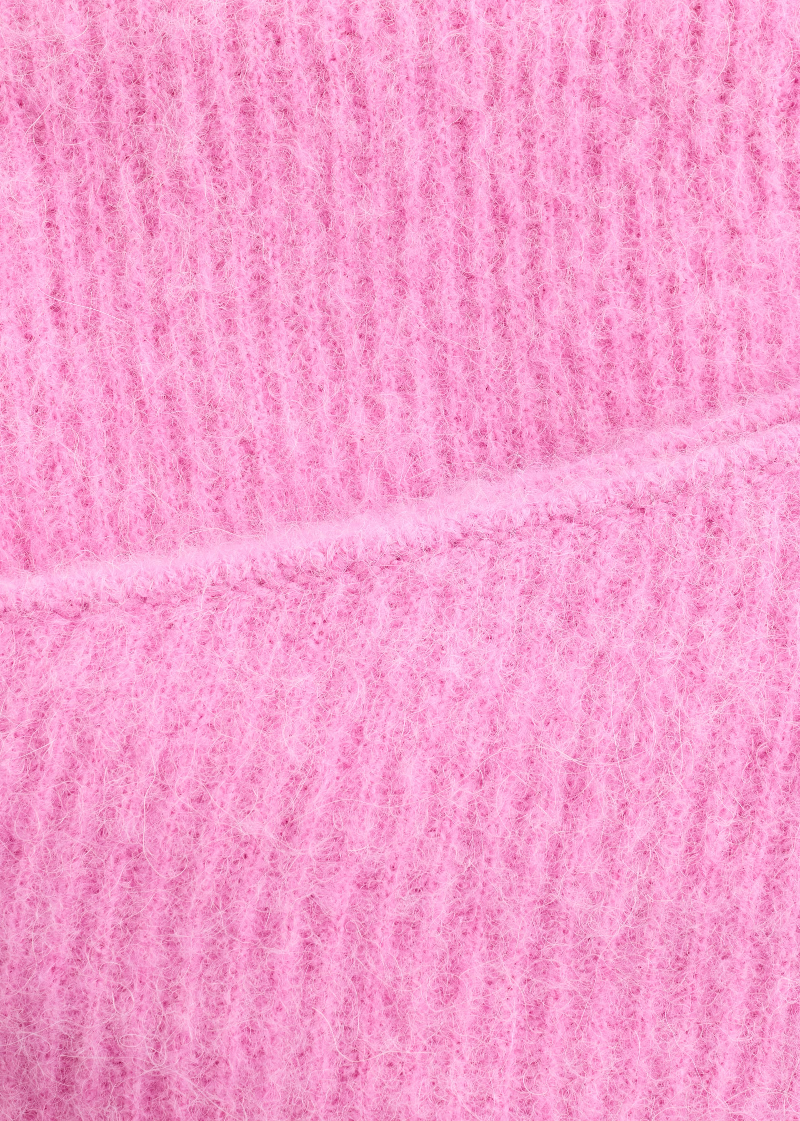 Image of Alpaca-Blend Rib-Knit Hood Scarf