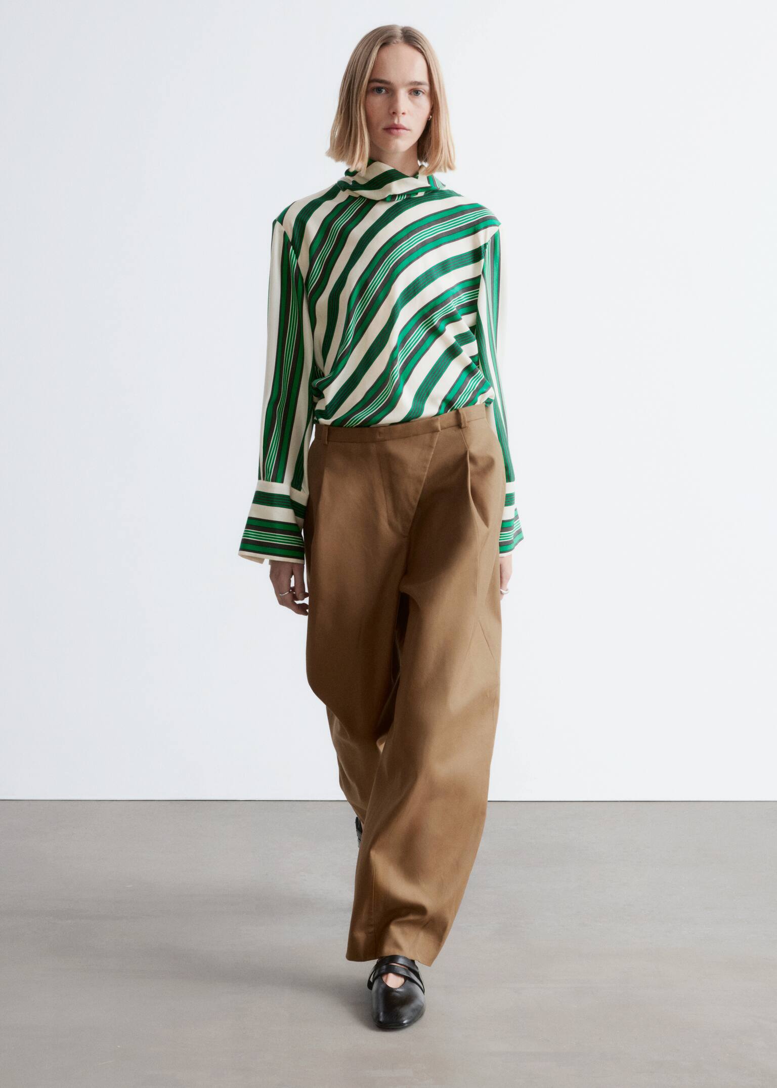 Pantalon barrel - Marron Clair - 4