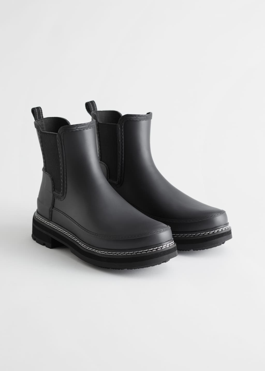 Hunter Refined Stitch Chelsea Boots - Black - Bodegón