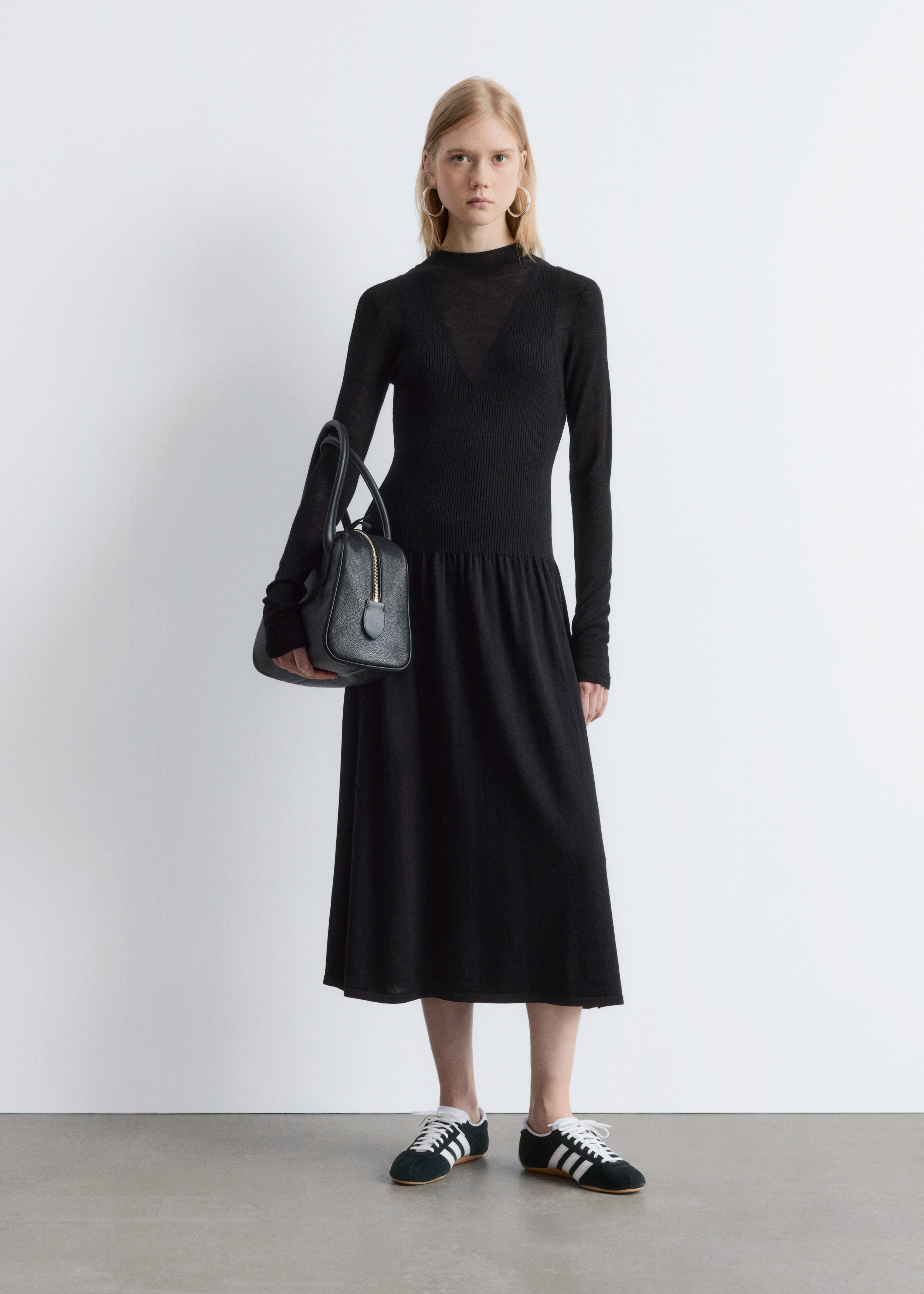 & Other Stories Knitted Mock-Neck Midi Dress | King's Cross