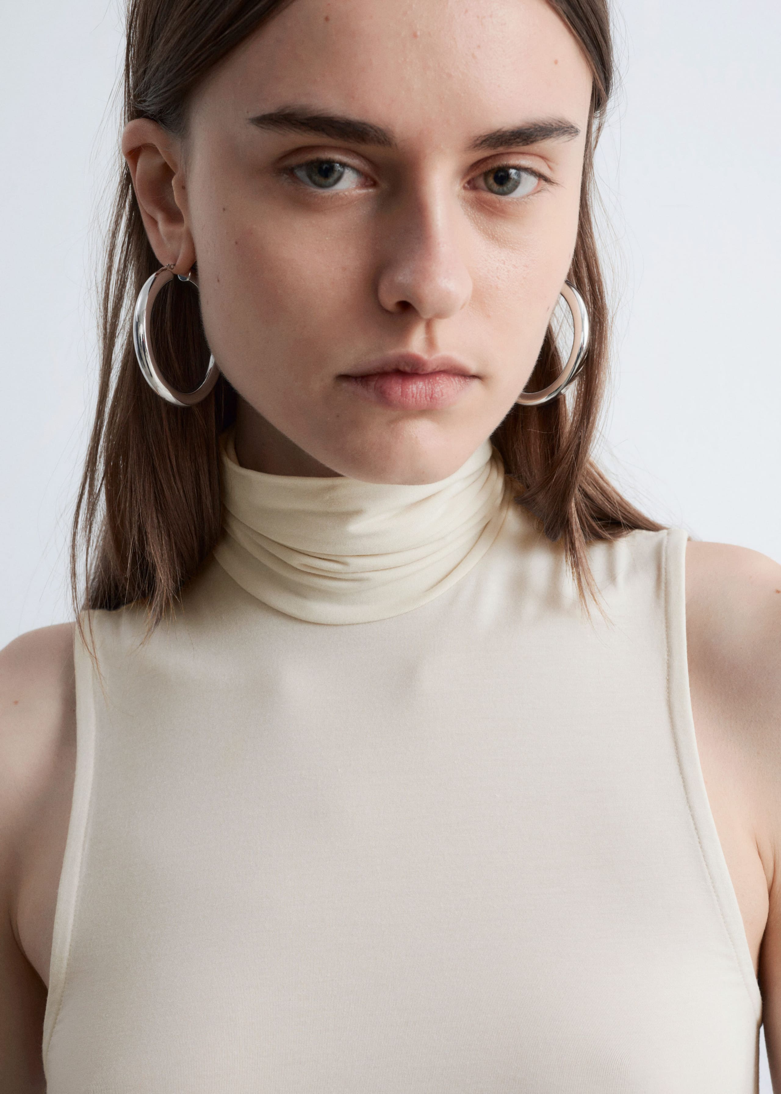 Image of Sleeveless Turtleneck Top