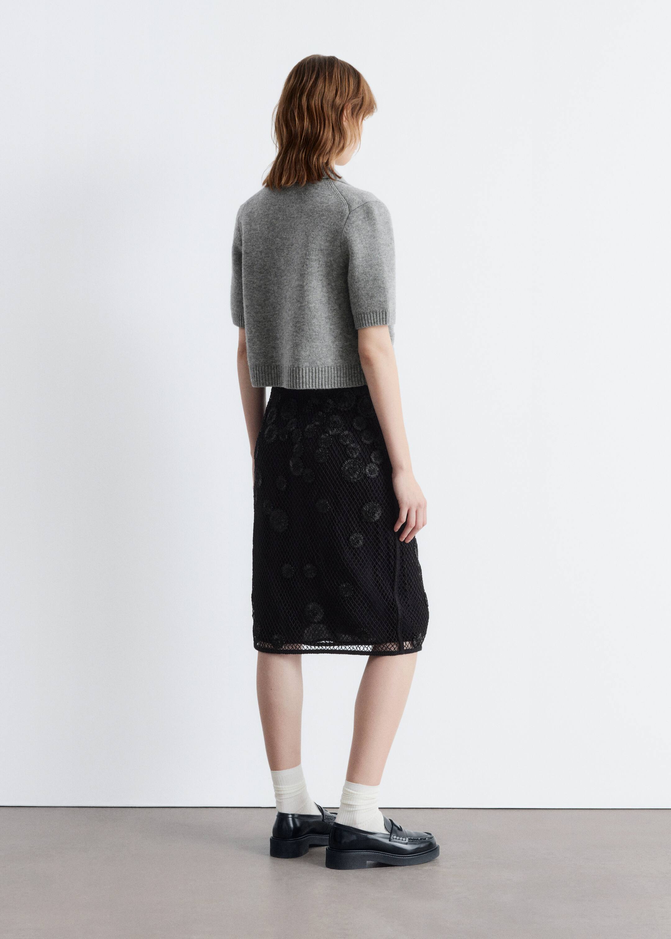 Agrandir l'image: Cardigan en maille à manches courtes - Gris - FEMME | H&M CH 5