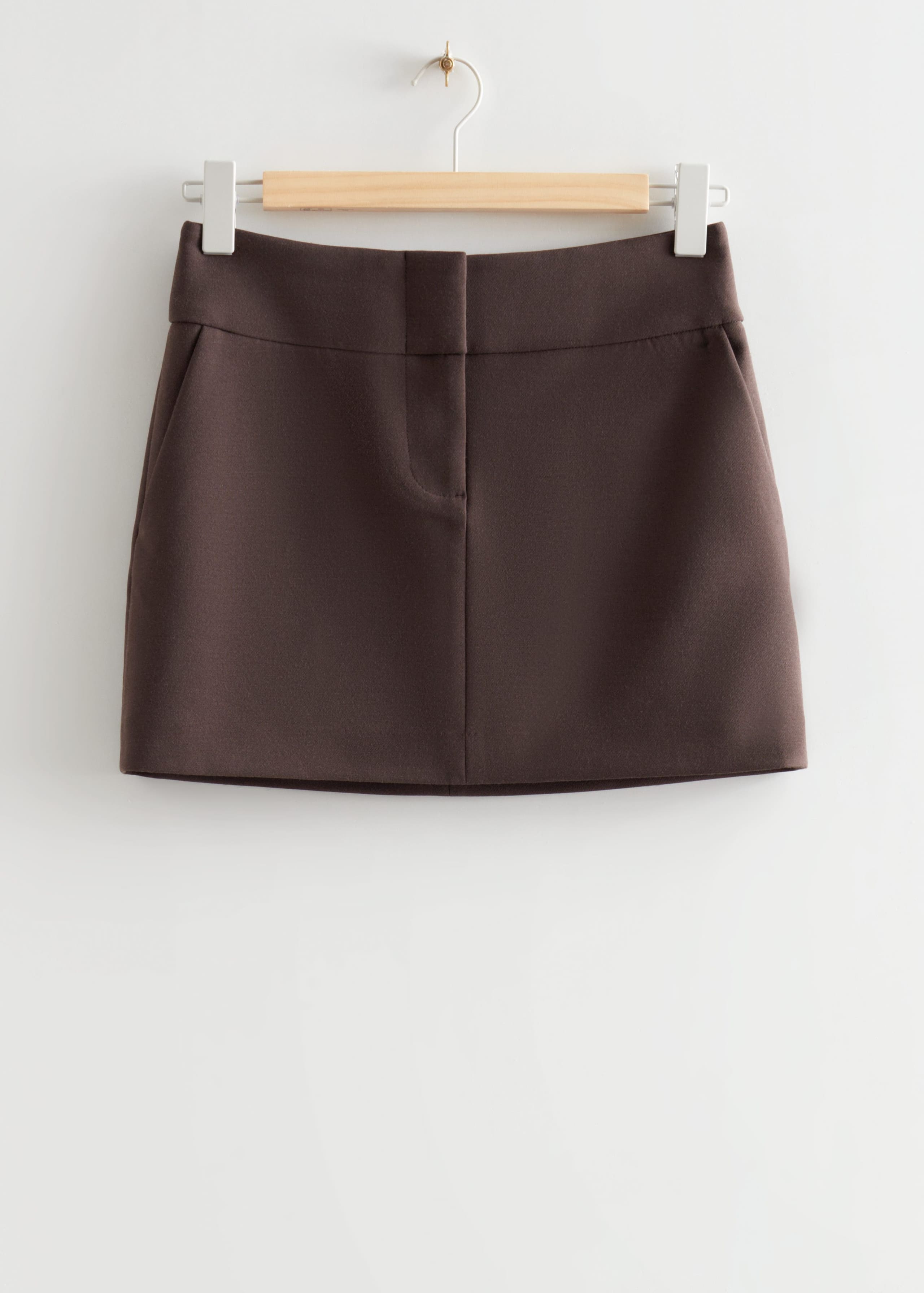 TailoredMiniSkirt - Brown - Natura morta