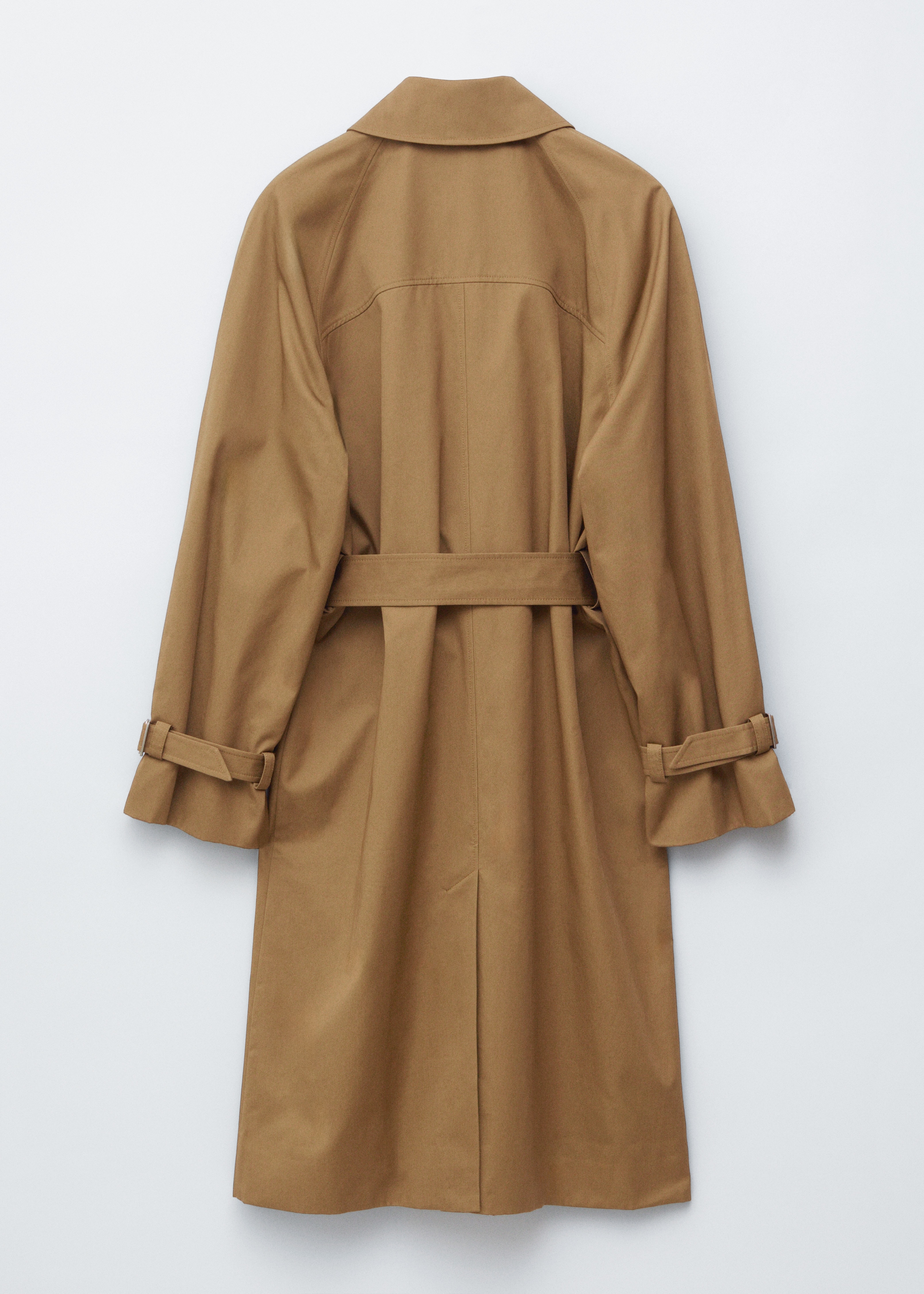 Belted Car Coat - Medium Brown