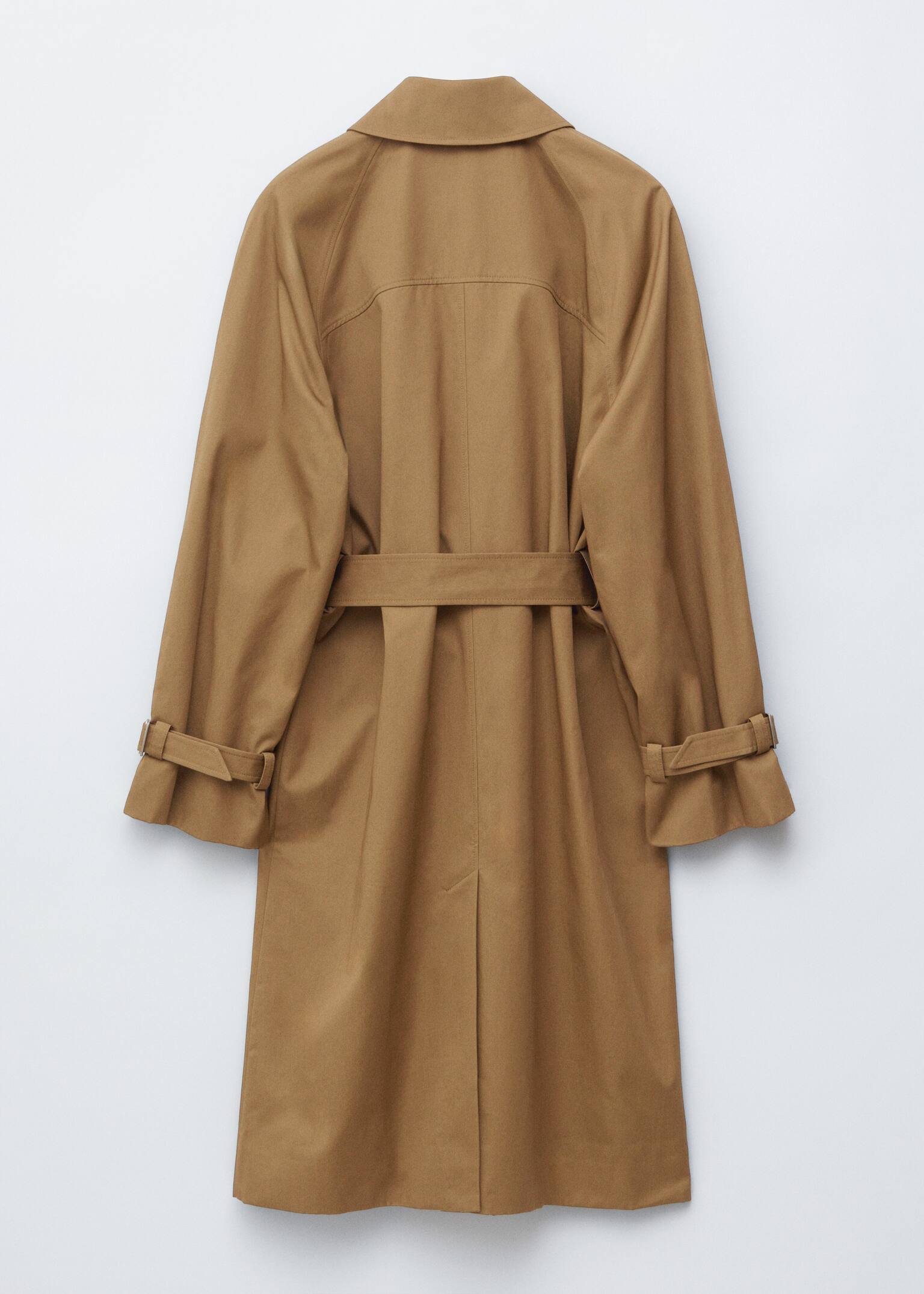 Belted Car Coat - Medium Brown - 8