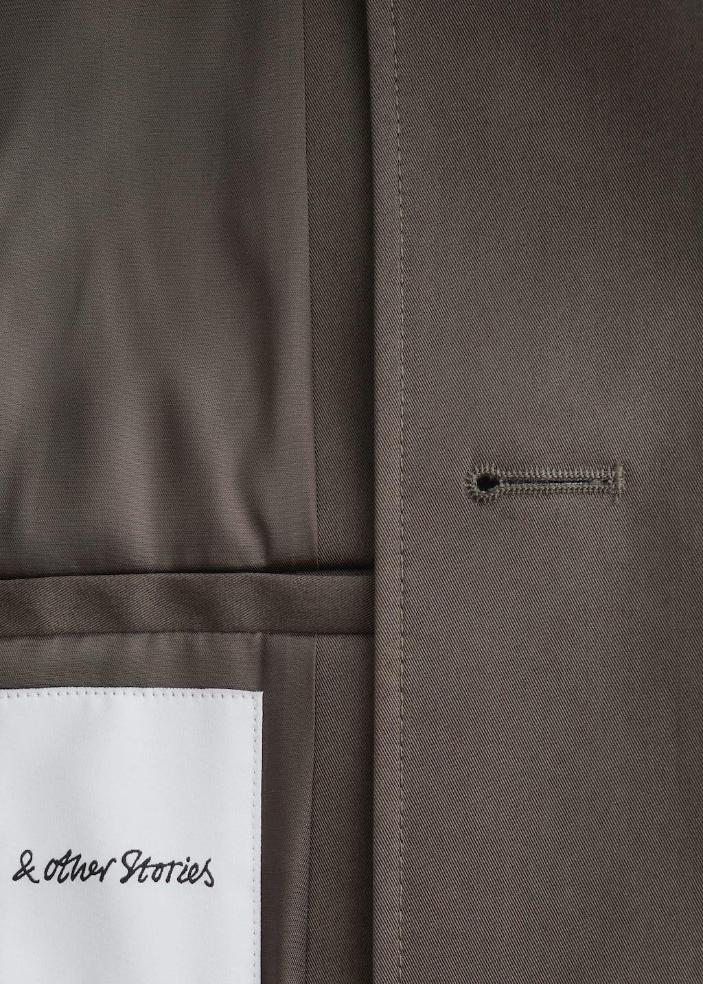 Image of Double-Breasted Trench Jacket