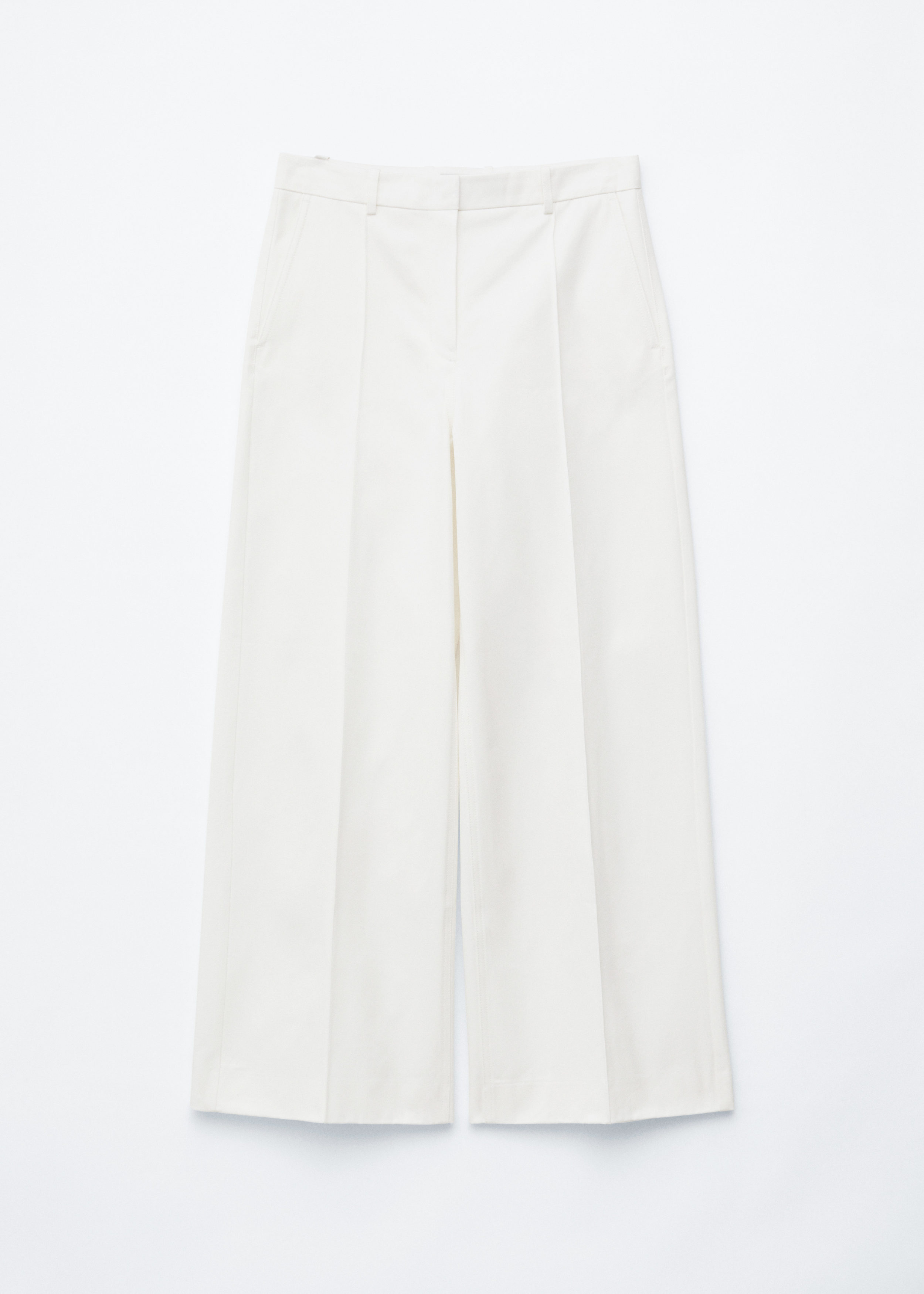 Press-Crease Cotton Trousers
