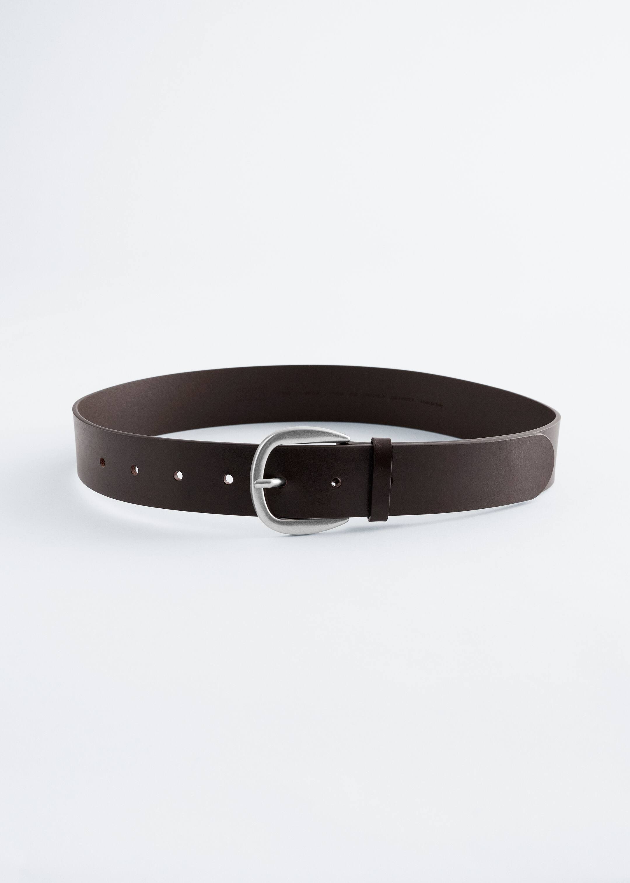 Zobacz większy obraz: Skórzany pasek - Ciemnobrązowy - ONA | H&M PL 1