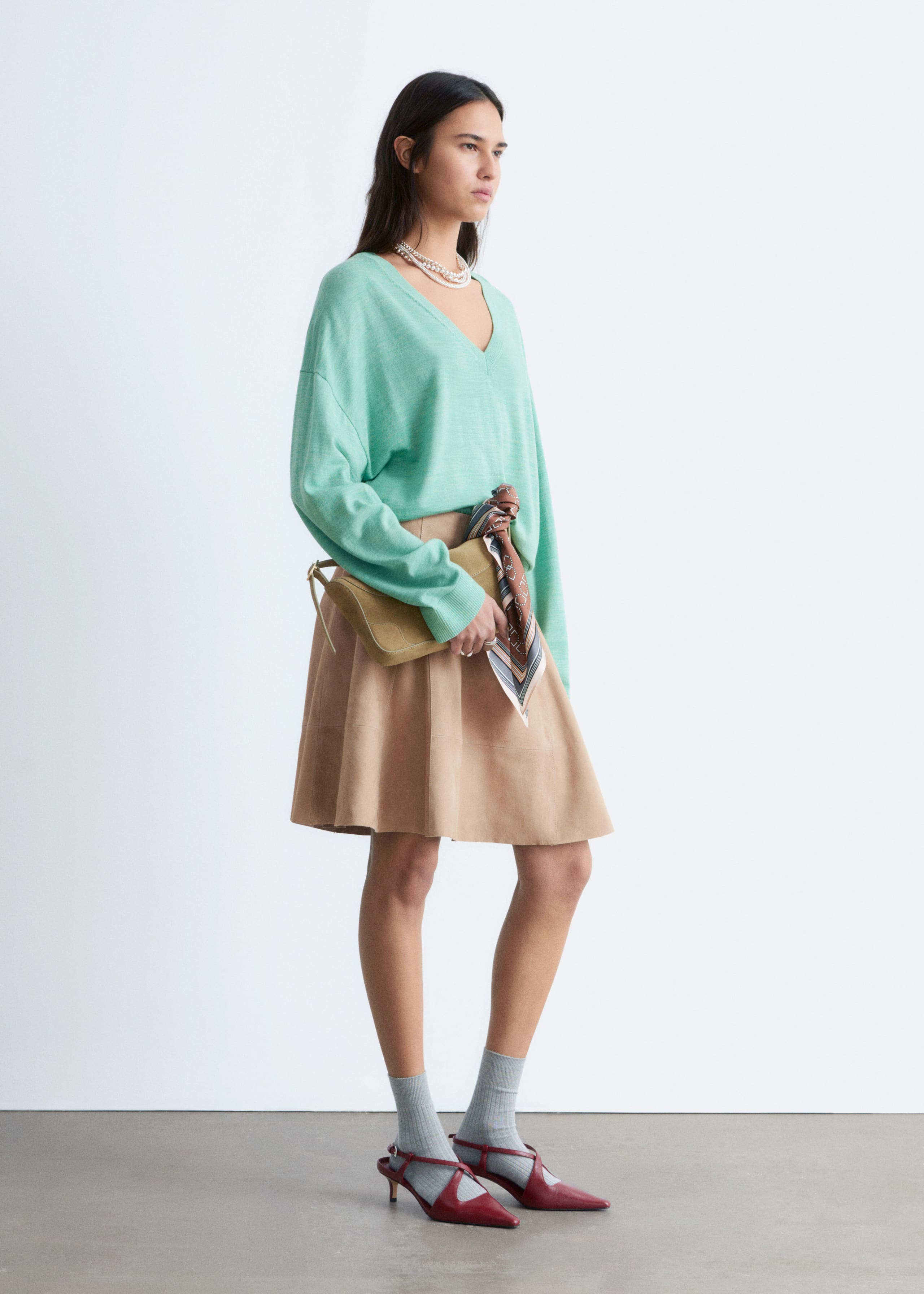 Image of V-Neck Wool Jumper