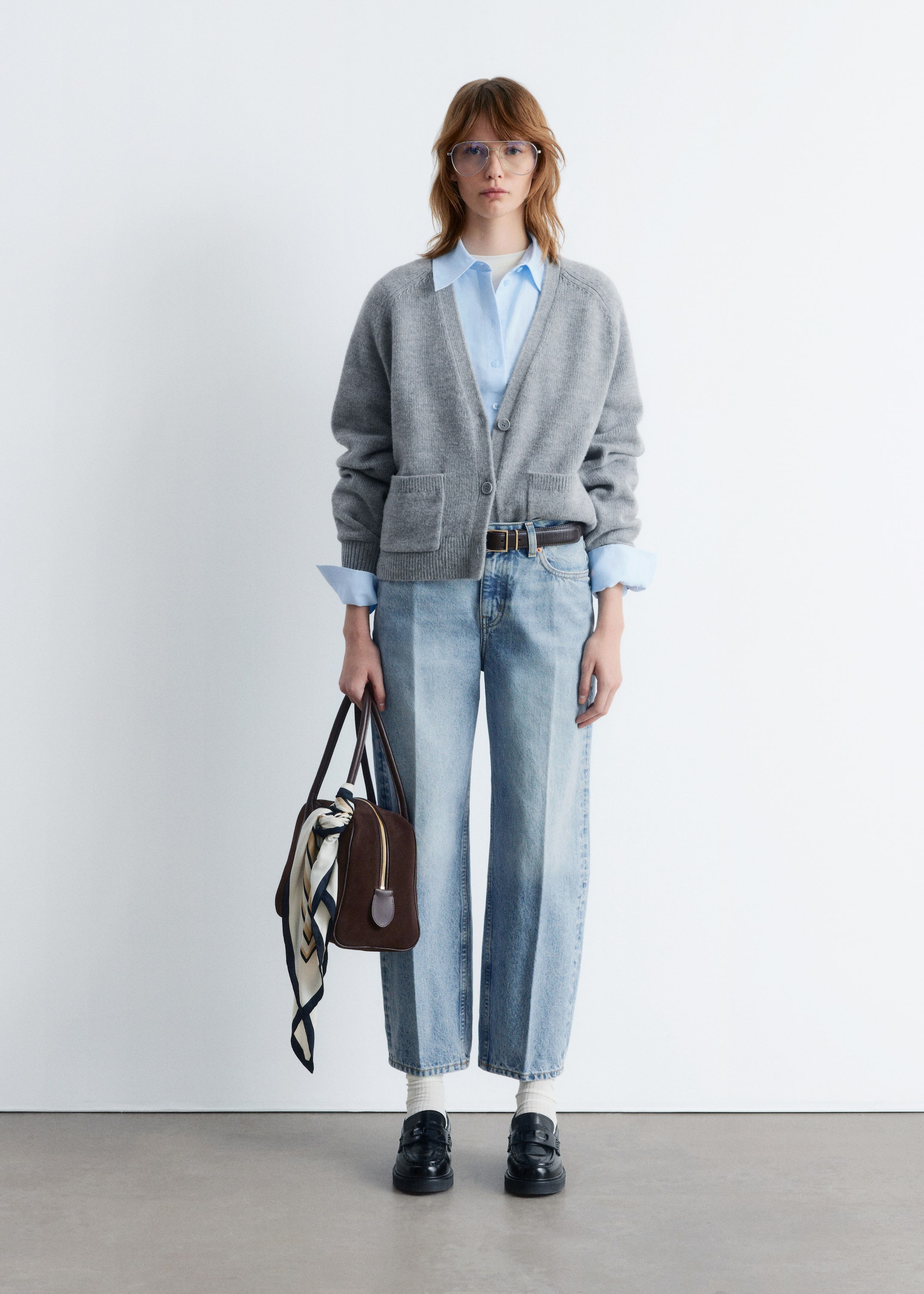 Agrandir l'image: Cardigan à poches plaquées - Gris - FEMME | H&M FR 3