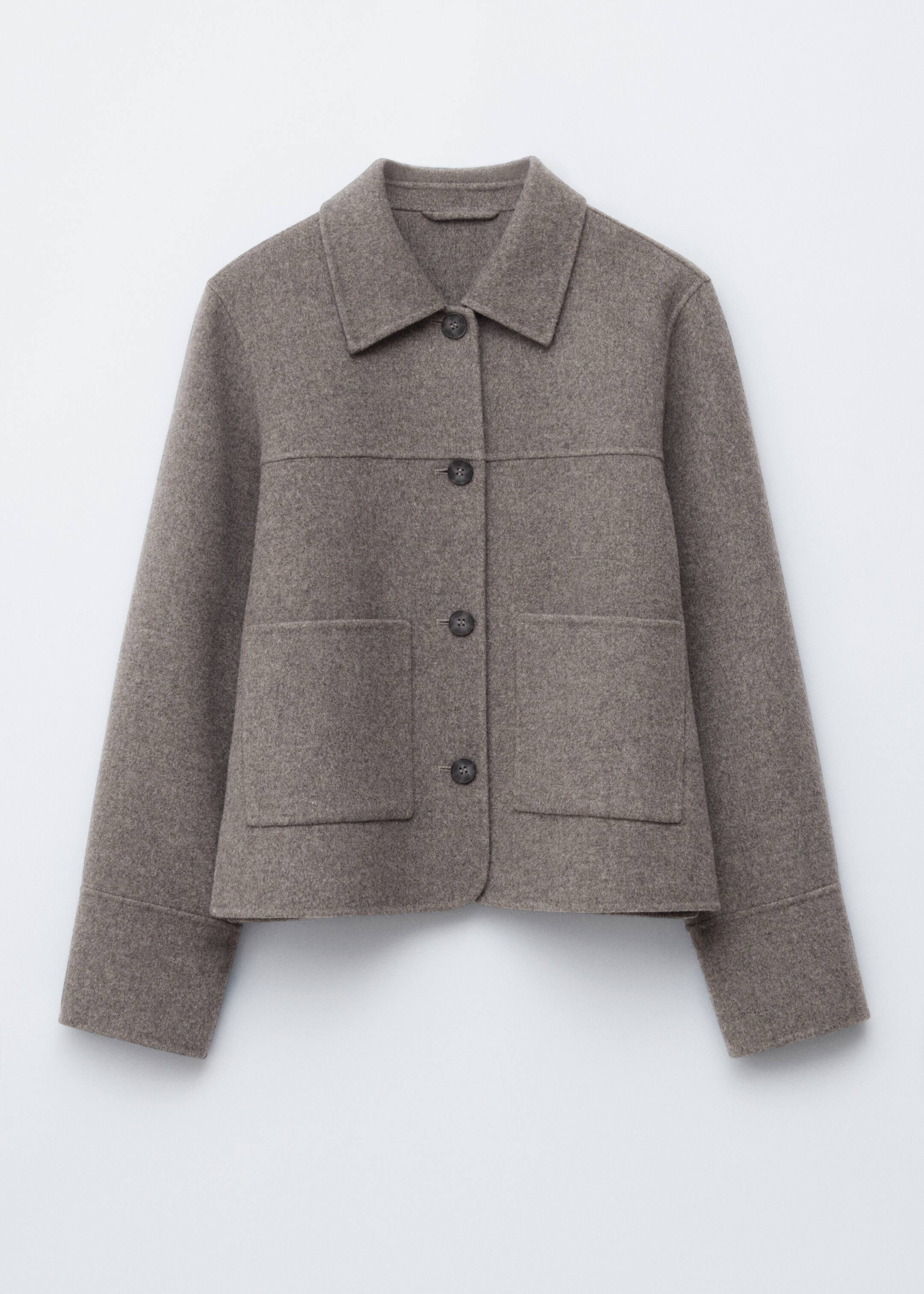 Ingrandisci l'immagine: Collared Wool Jacket - Grey - DONNA | H&M CH 6