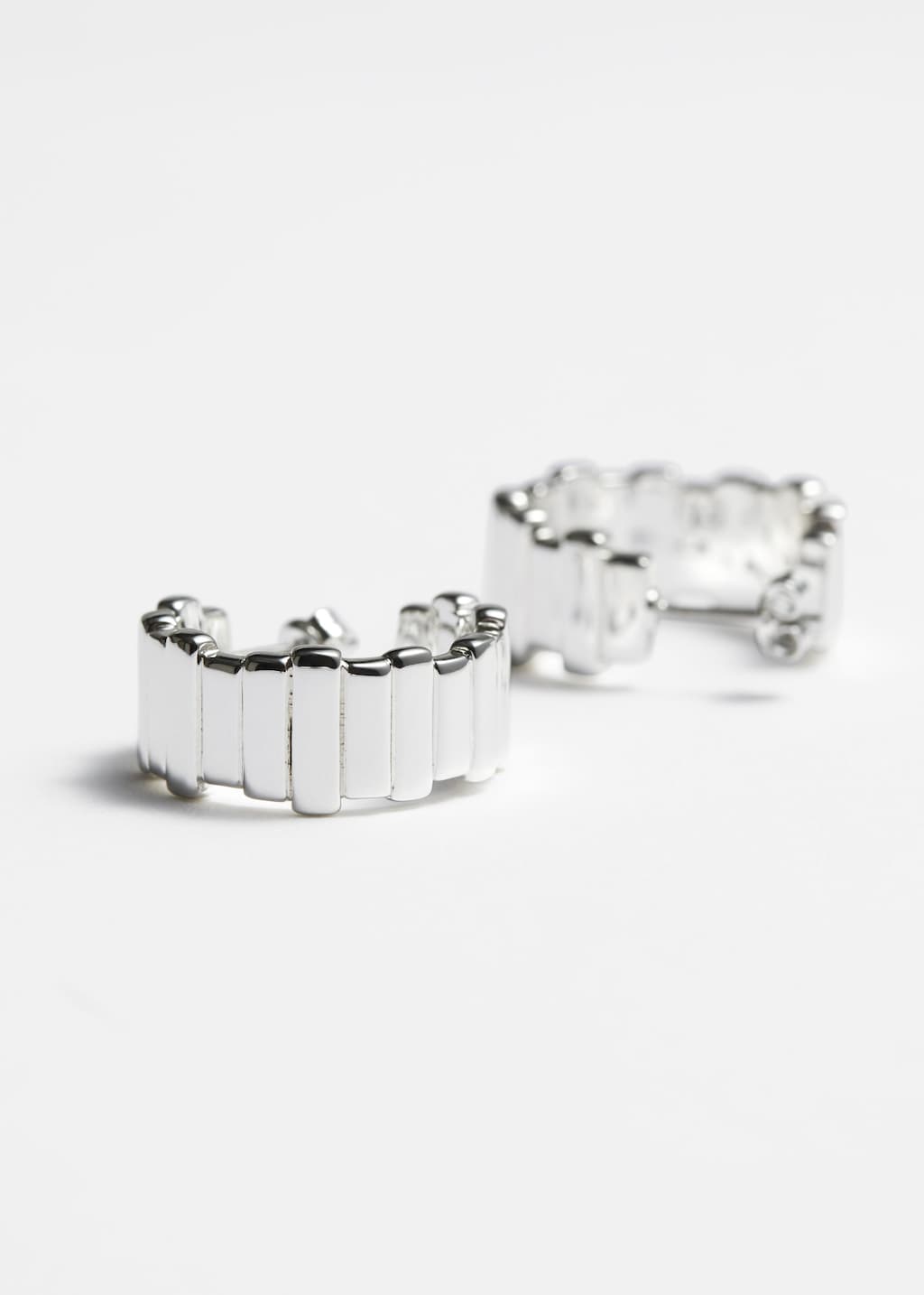 Delicate Fractal Hoop Earrings - Gold - Still Life