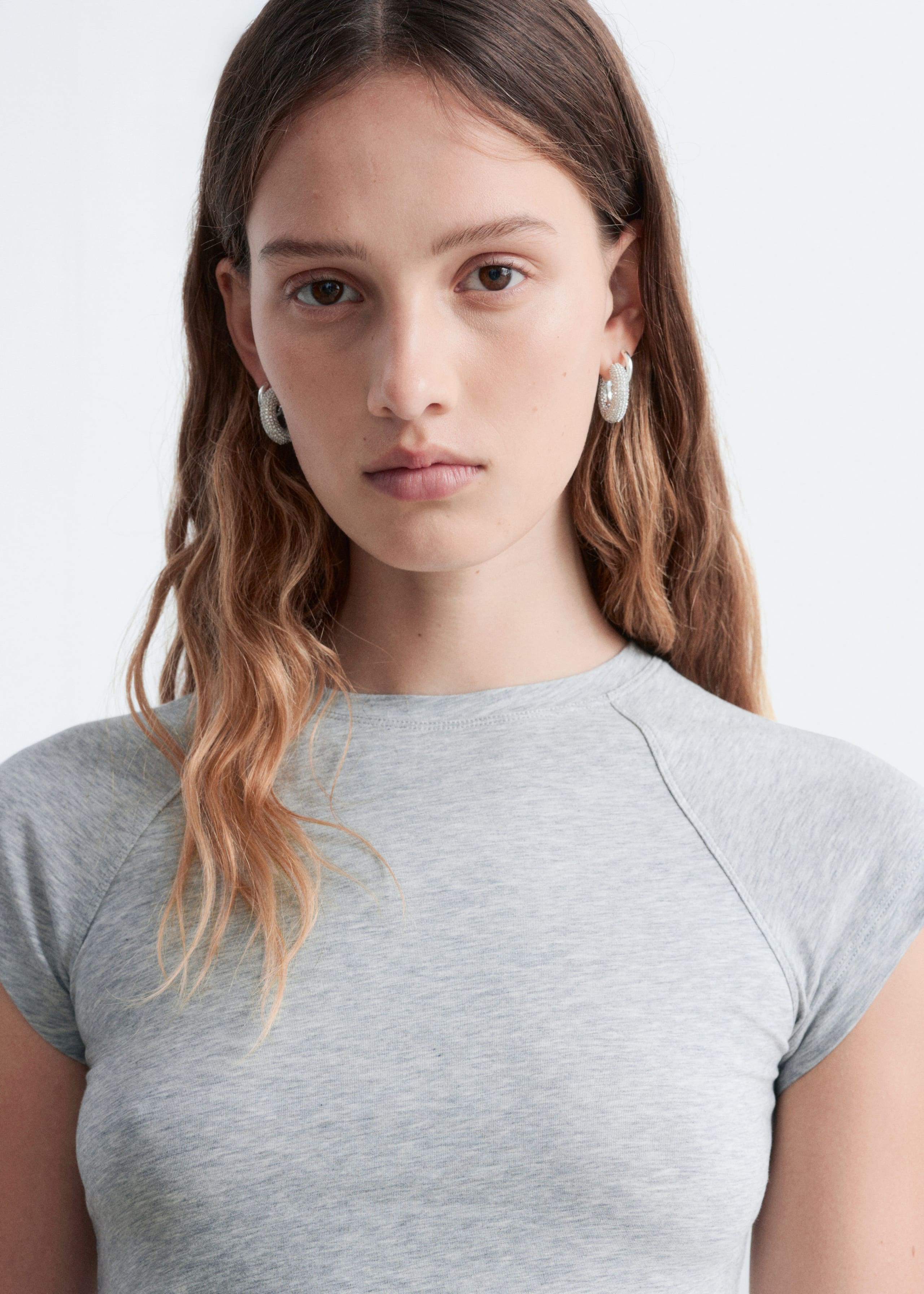 Image of Fitted Raglan-Sleeve T-shirt