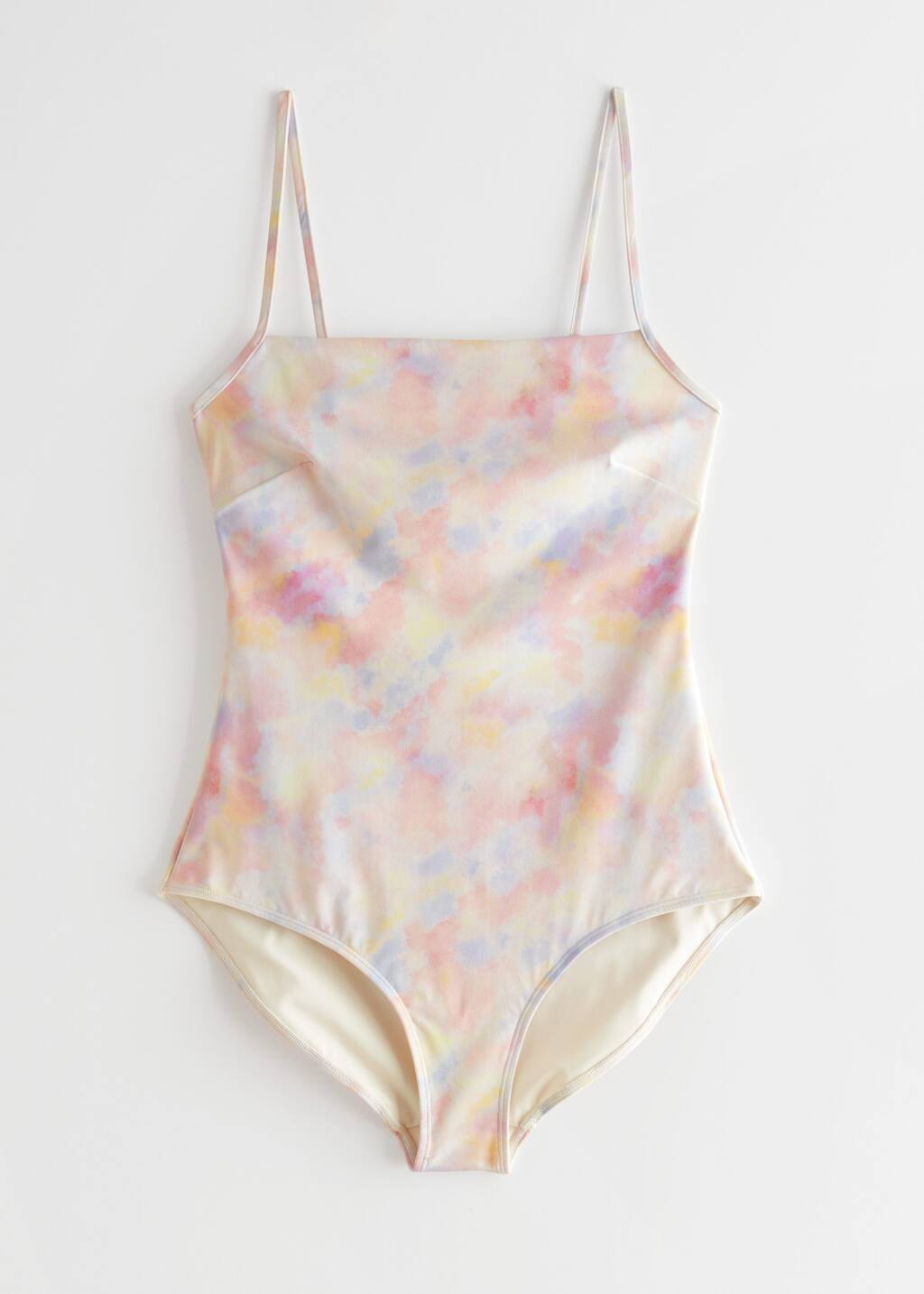 Printed Swimsuit - Pink Watercolours - Still Life