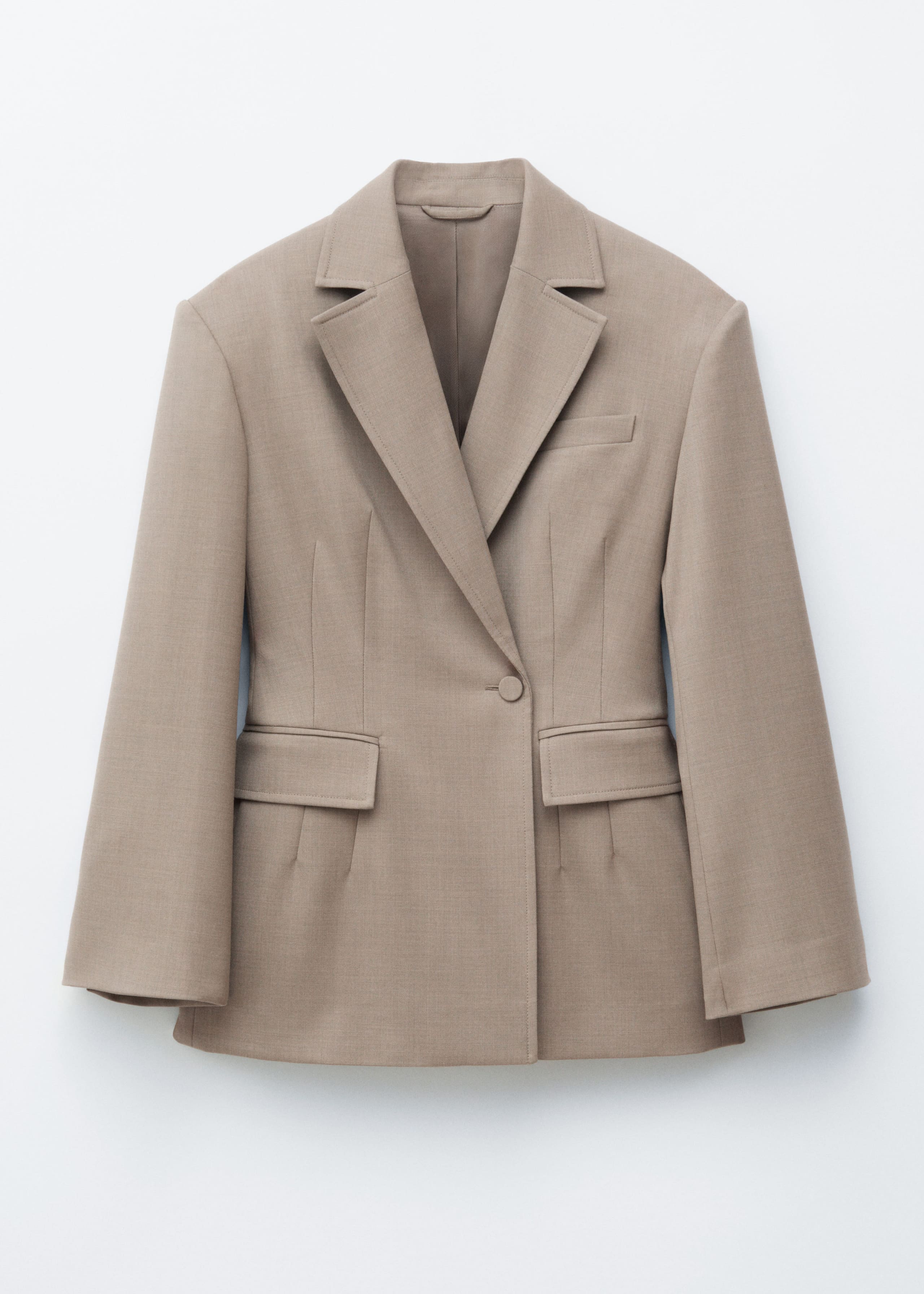 Tapered  Merino-Wool Blazer - Mole - Still Life
