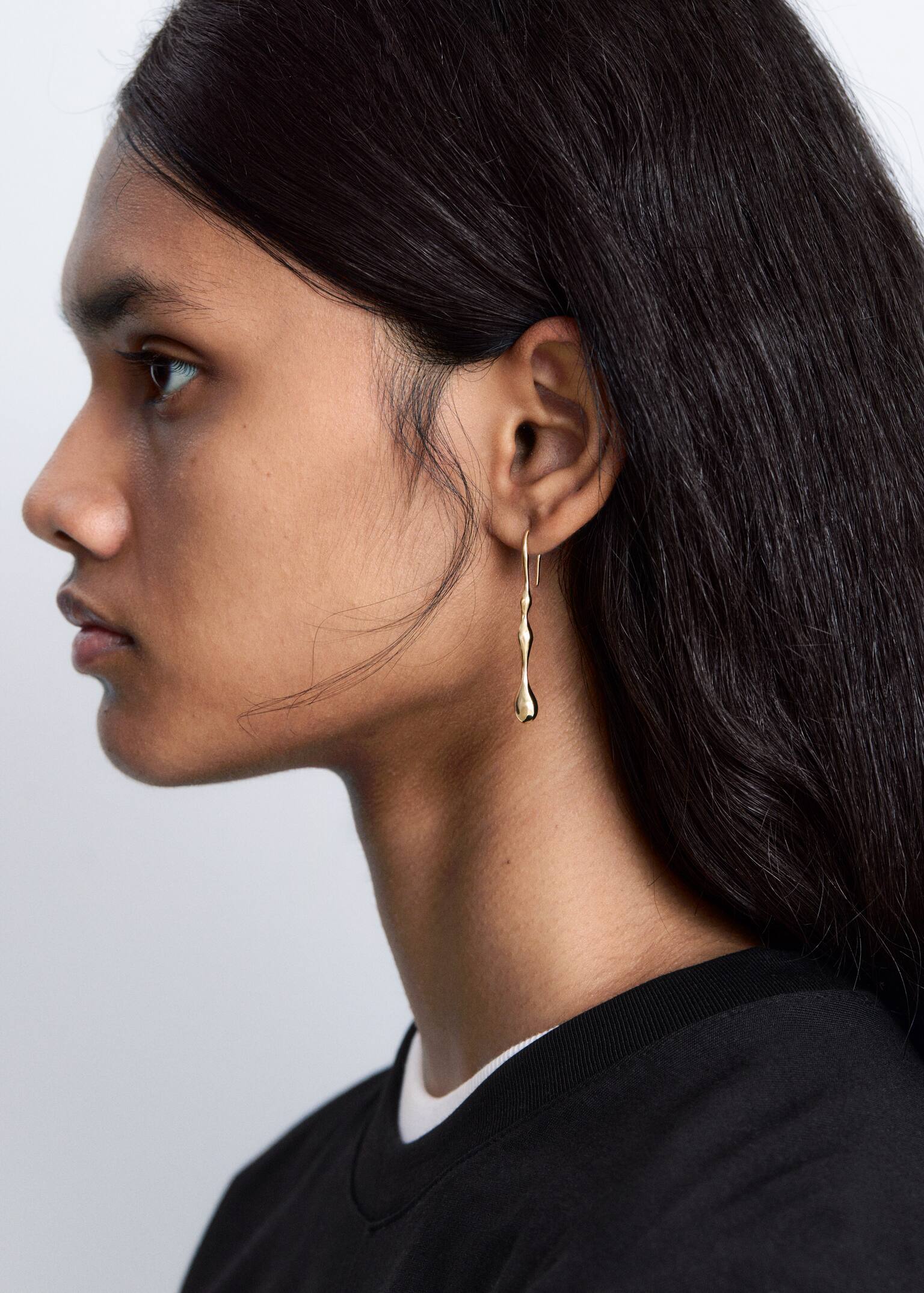 Długie wiszące kolczyki - Złoty/Srebrny - 1