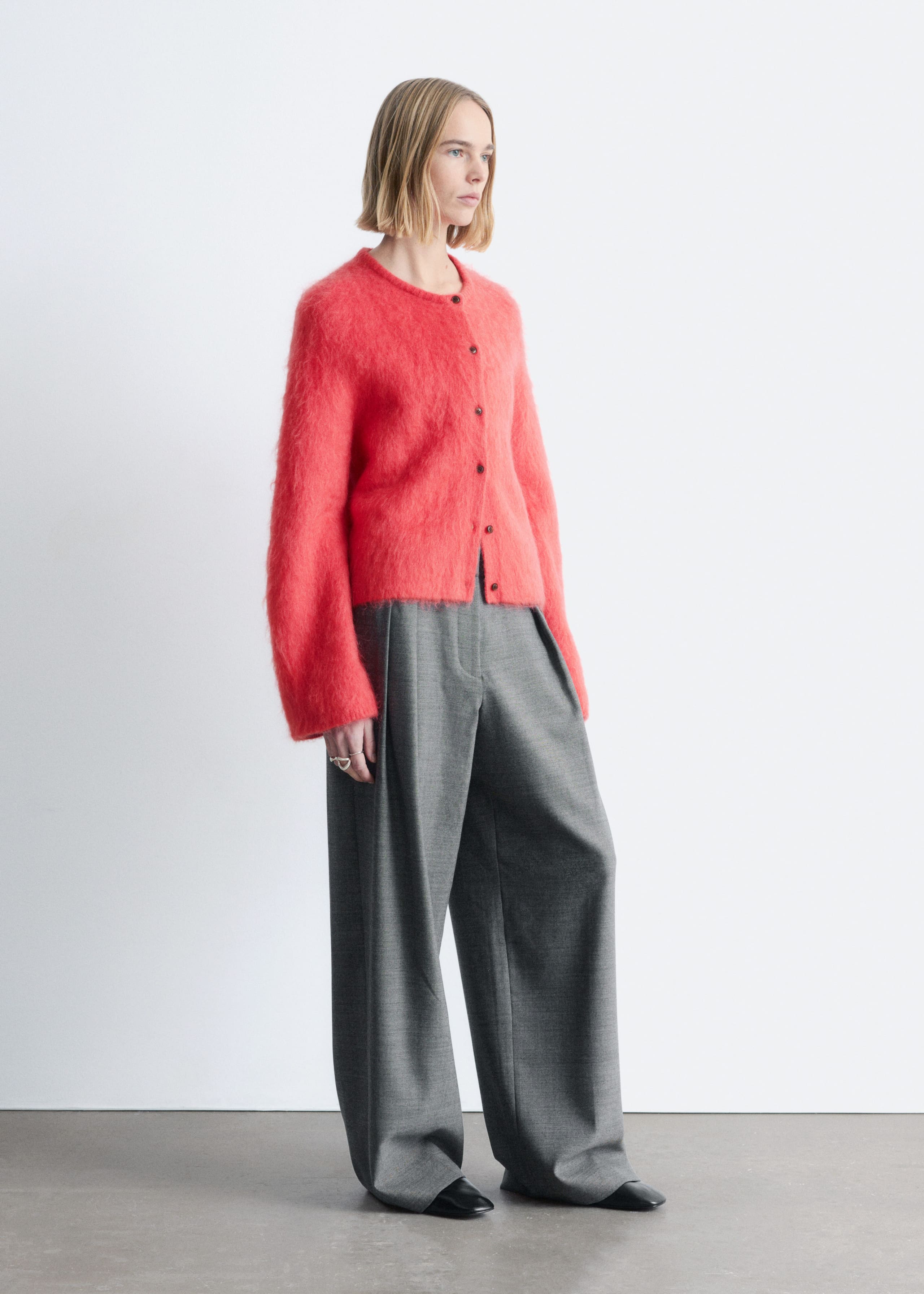 Image of Brushed Mohair-Blend Cardigan