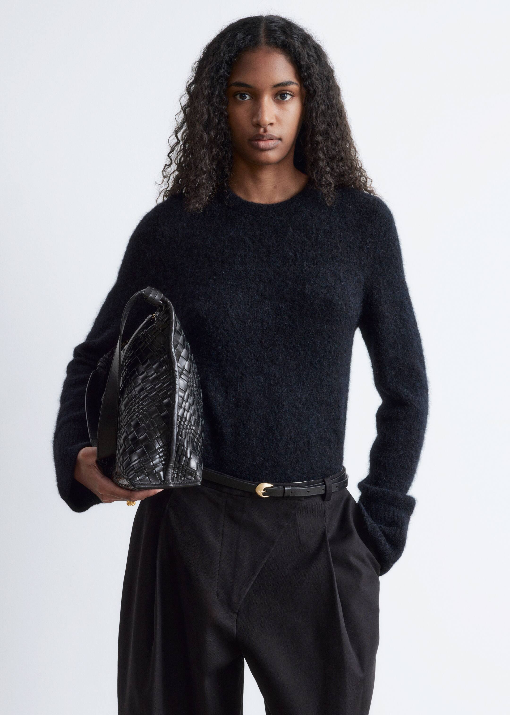 Nagyobb kép megtekintése: Karcsú fazonú kötött pulóver - Fekete - NŐI | H&M HU 2