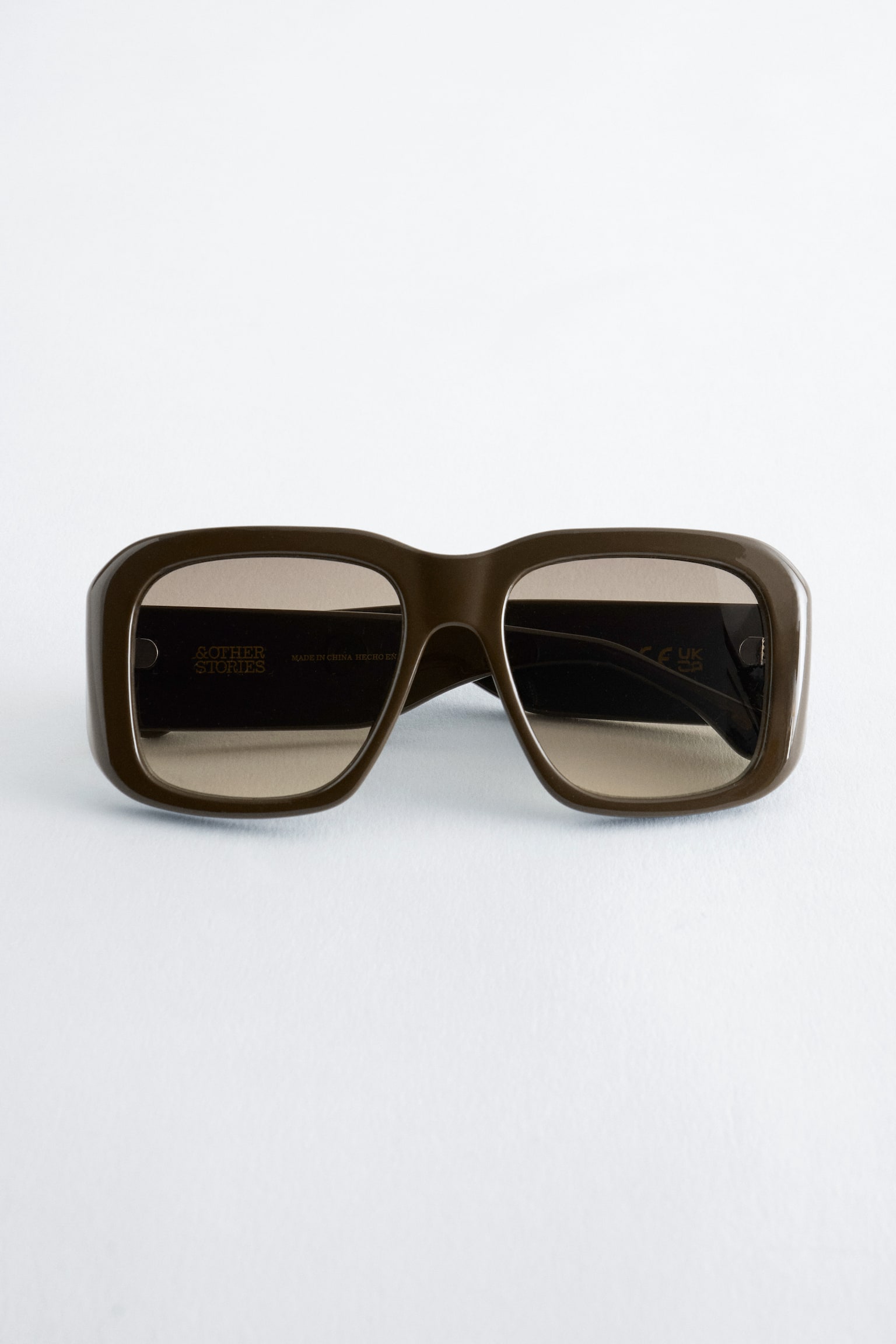 משקפי שמש אוברסייז - חום כהה/Brown/Tortoiseshell - 1