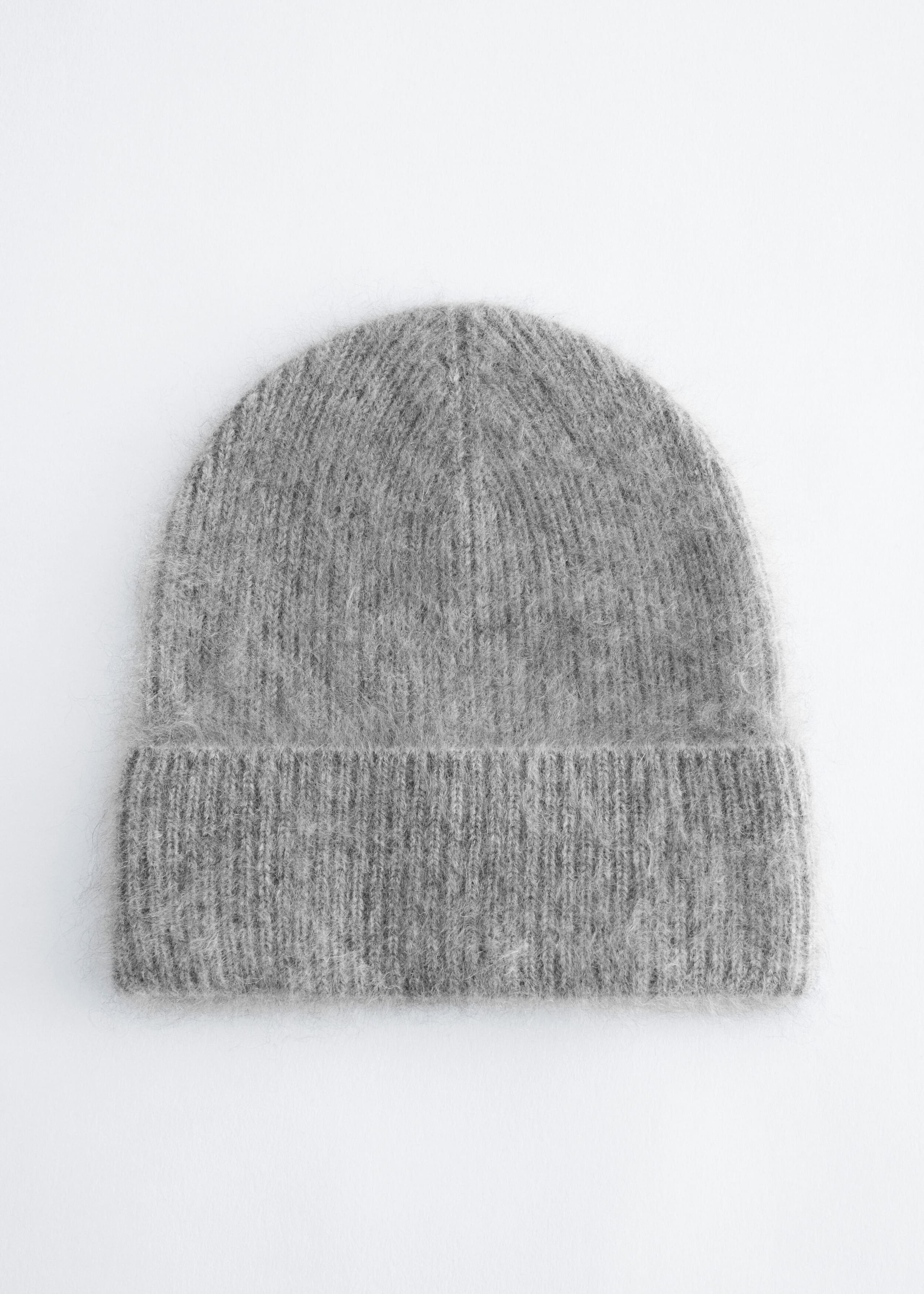 Brushed Cashmere Beanie - Grey - Still Life
