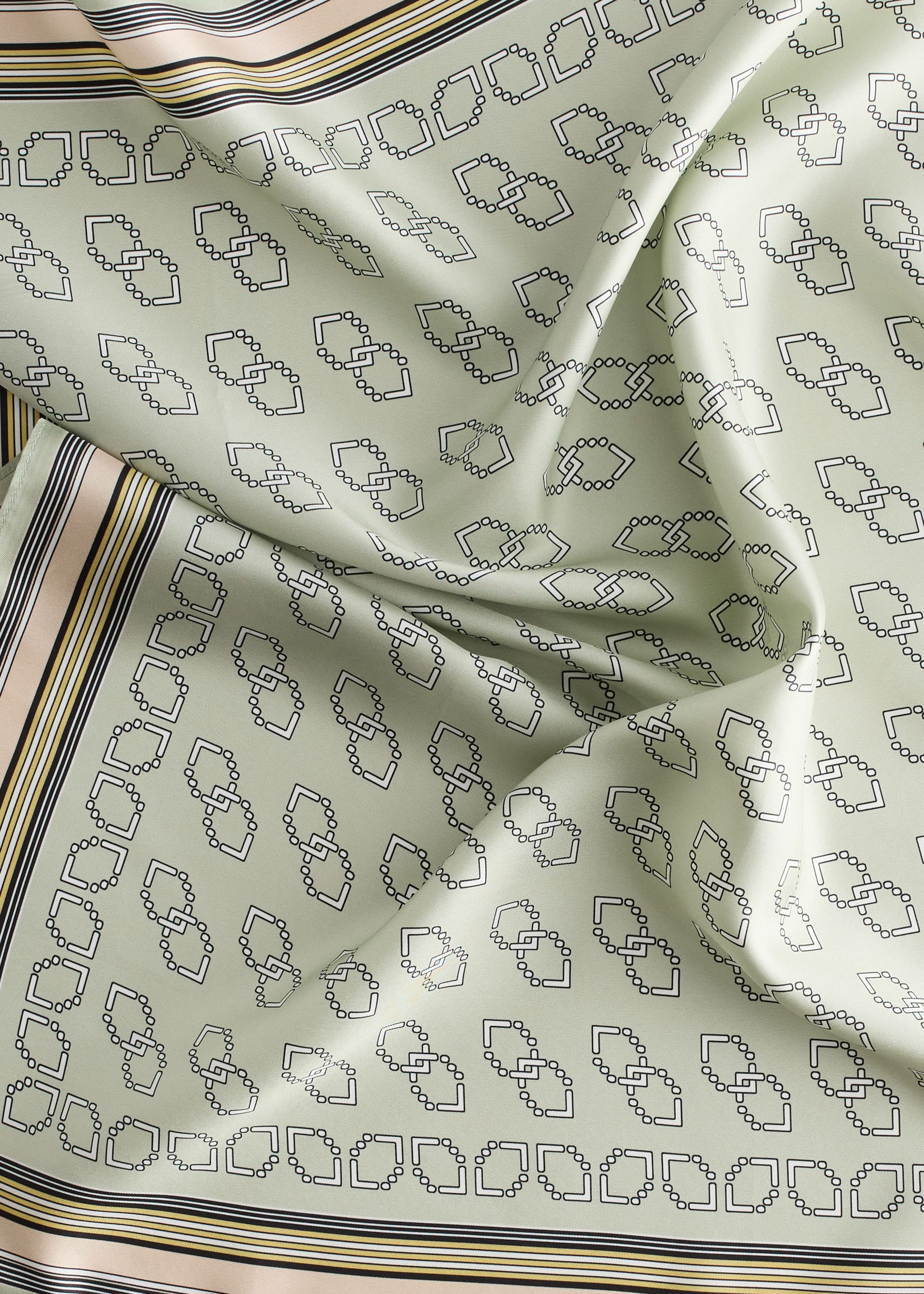 Image of Foulard in seta con stampa grafica