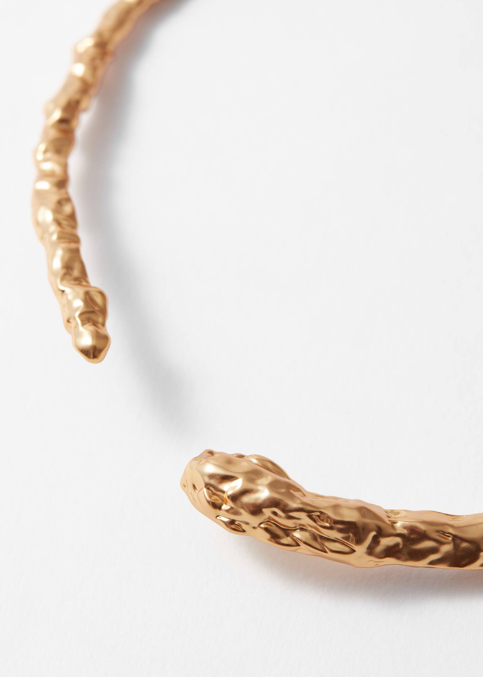 Plastický náhrdelník typu choker - Gold - 4