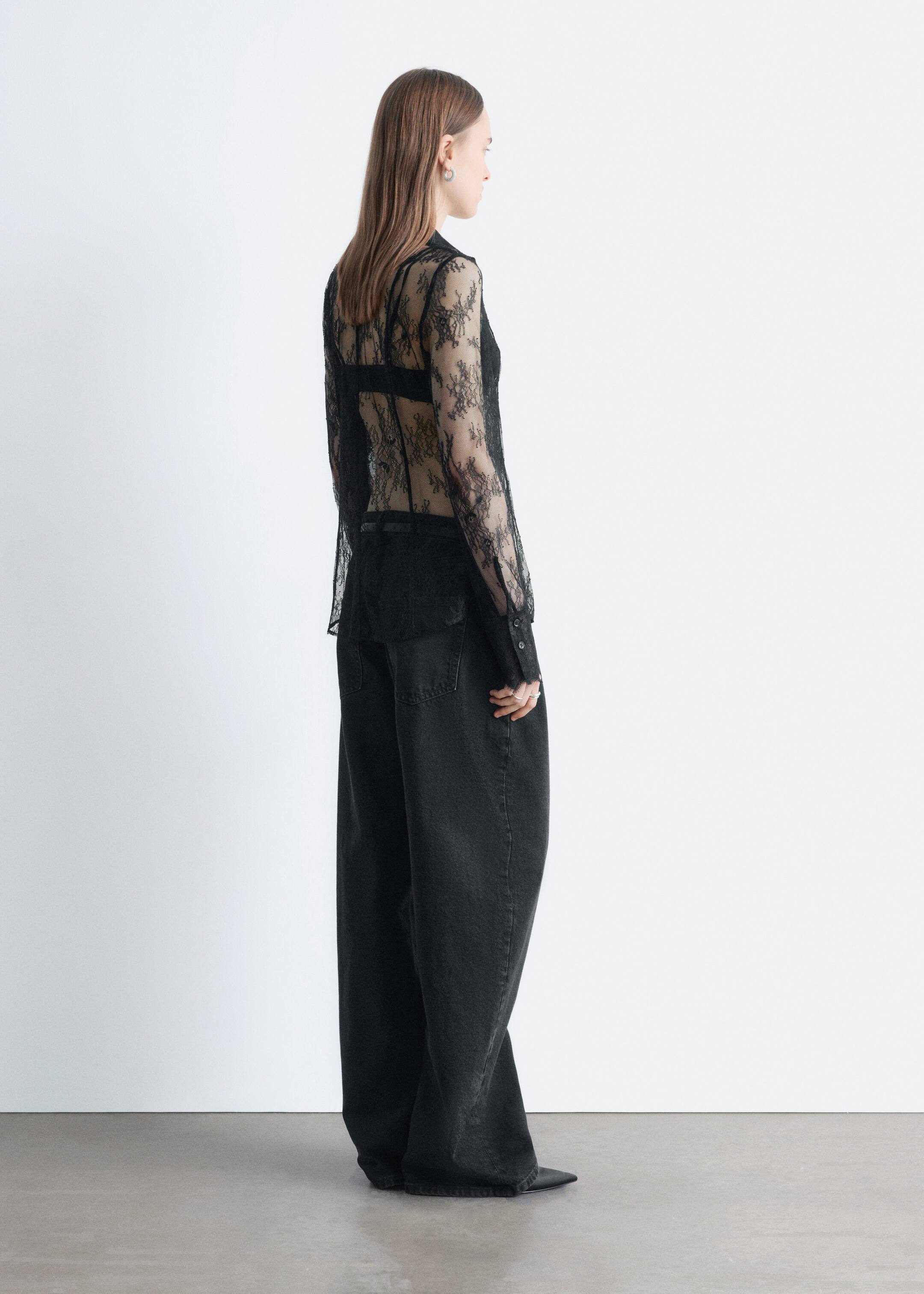 Ingrandisci l'immagine: Tapered Lace Shirt - Black - DONNA | H&M CH 6