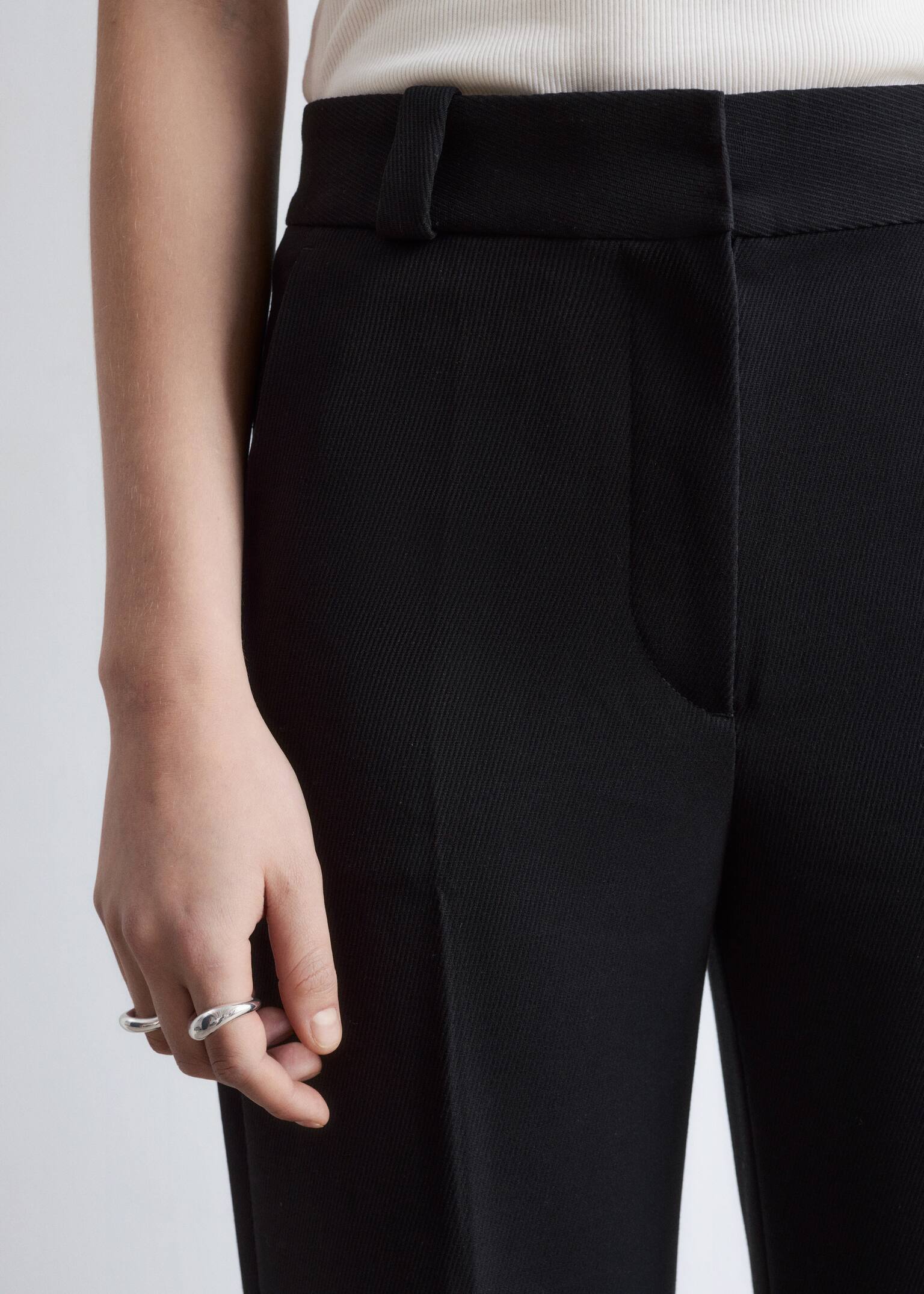 Press-Crease Trousers - Μαύρο/Σκούρο Πράσινο/Μπλε/Σκούρο Καφέ/Κρέμ/Dark Red - 6