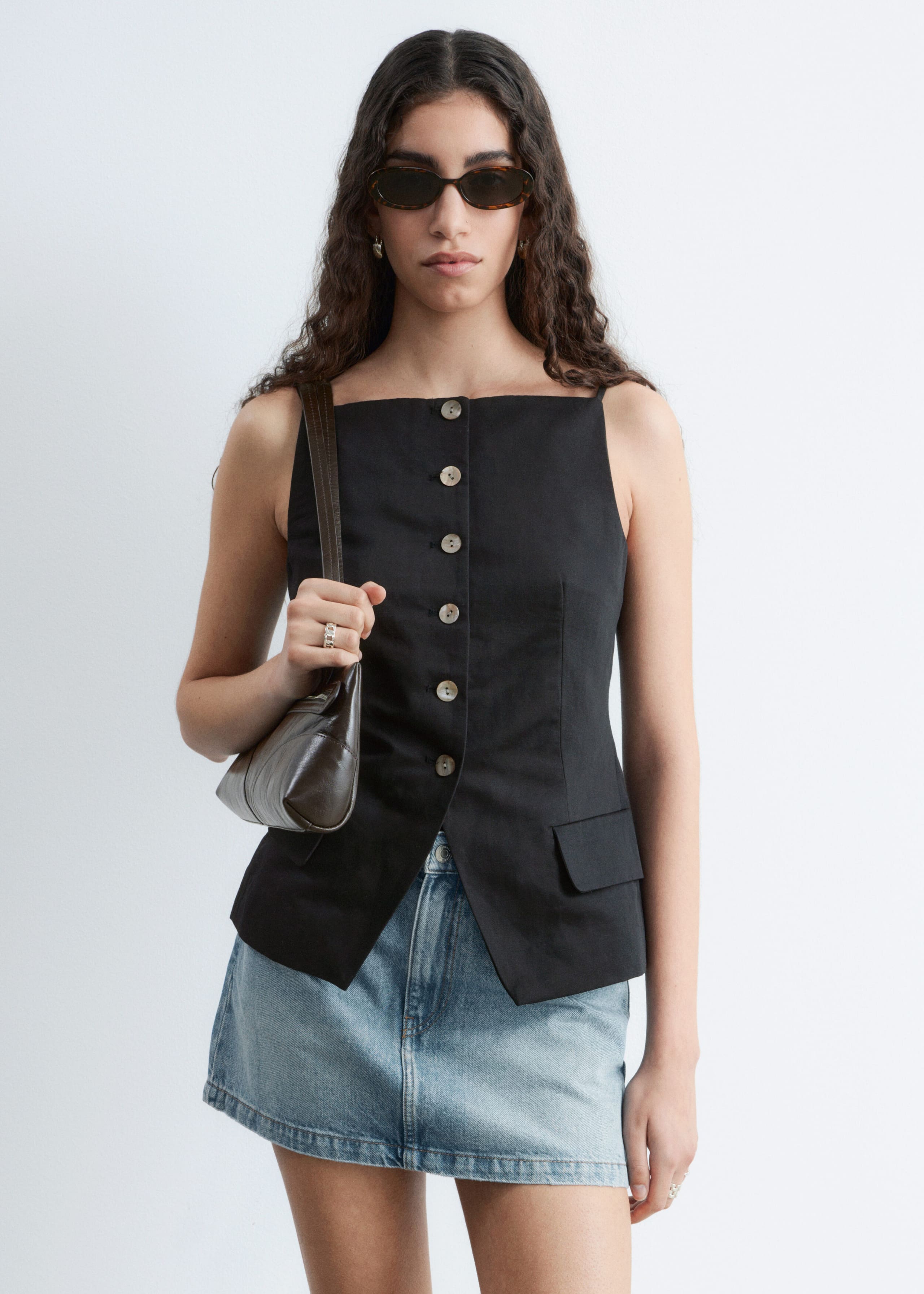 Image of Tailored Vest Top