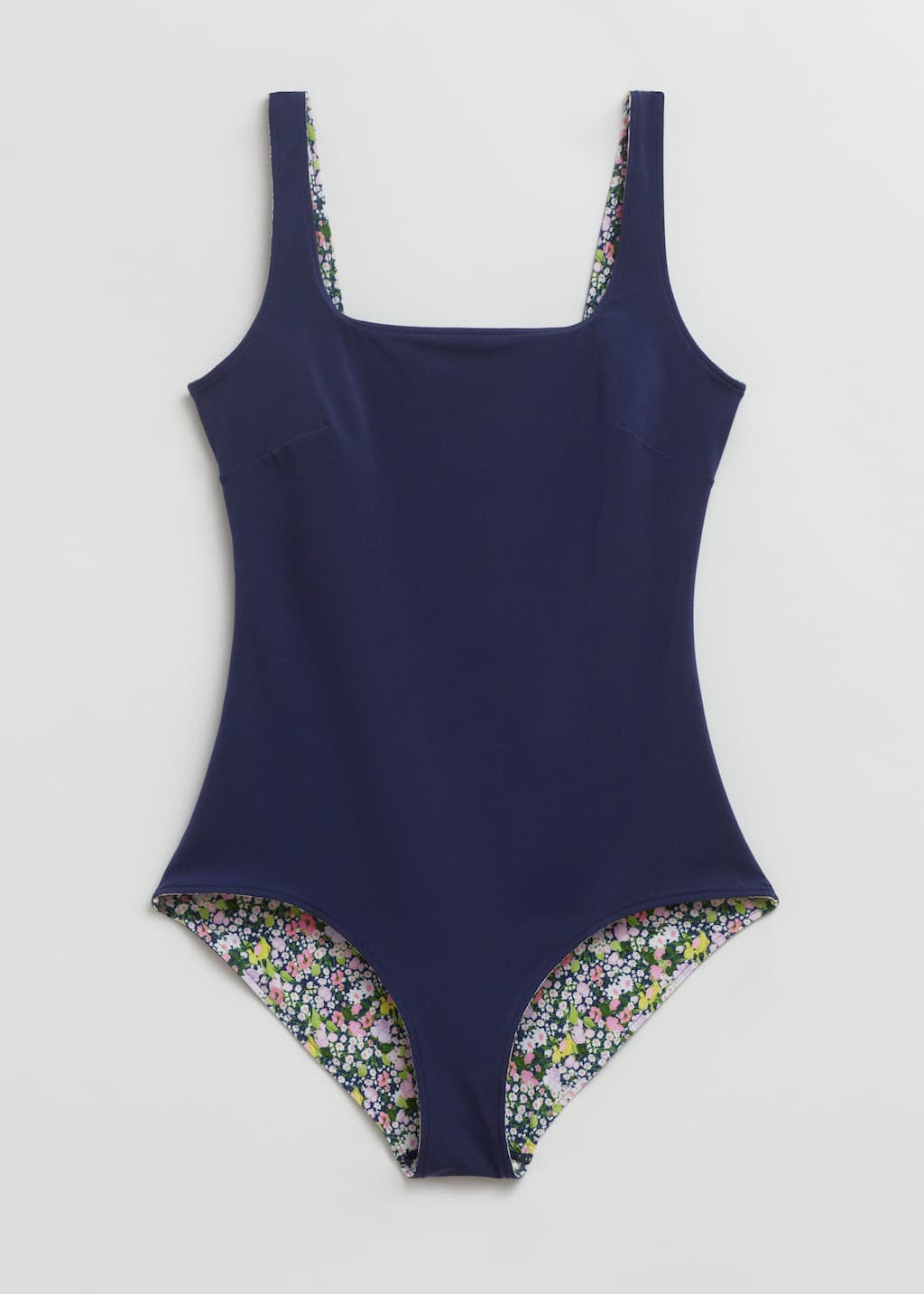 Reversible Swimsuit - Dark blue/Floral - Still Life