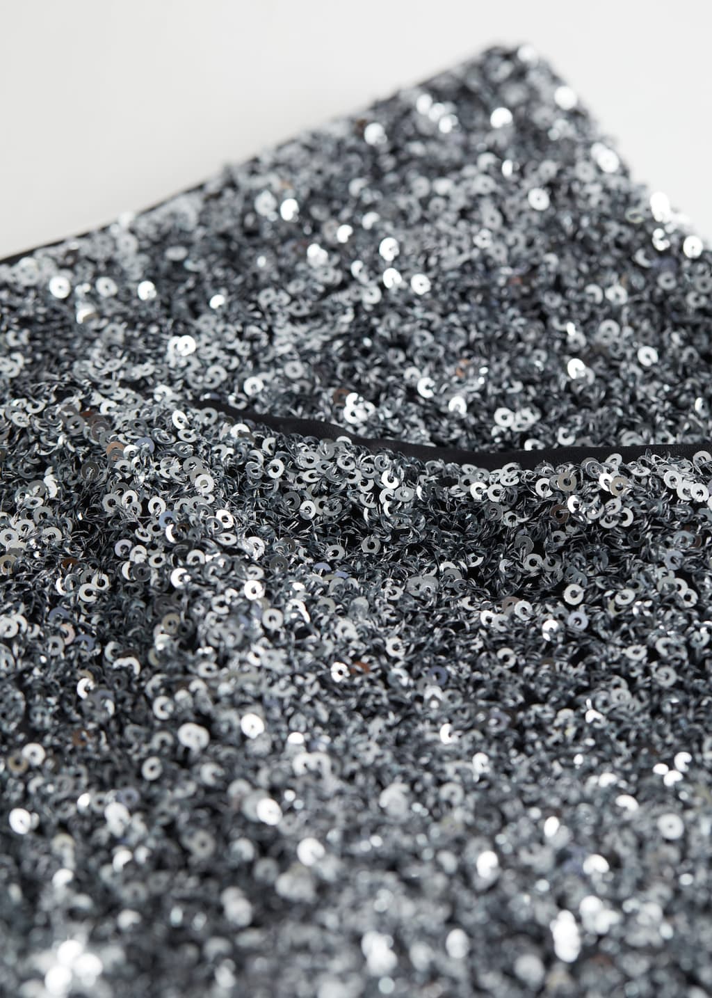 Kick Flare Sequin Trousers - Silver Sequin - Still Life