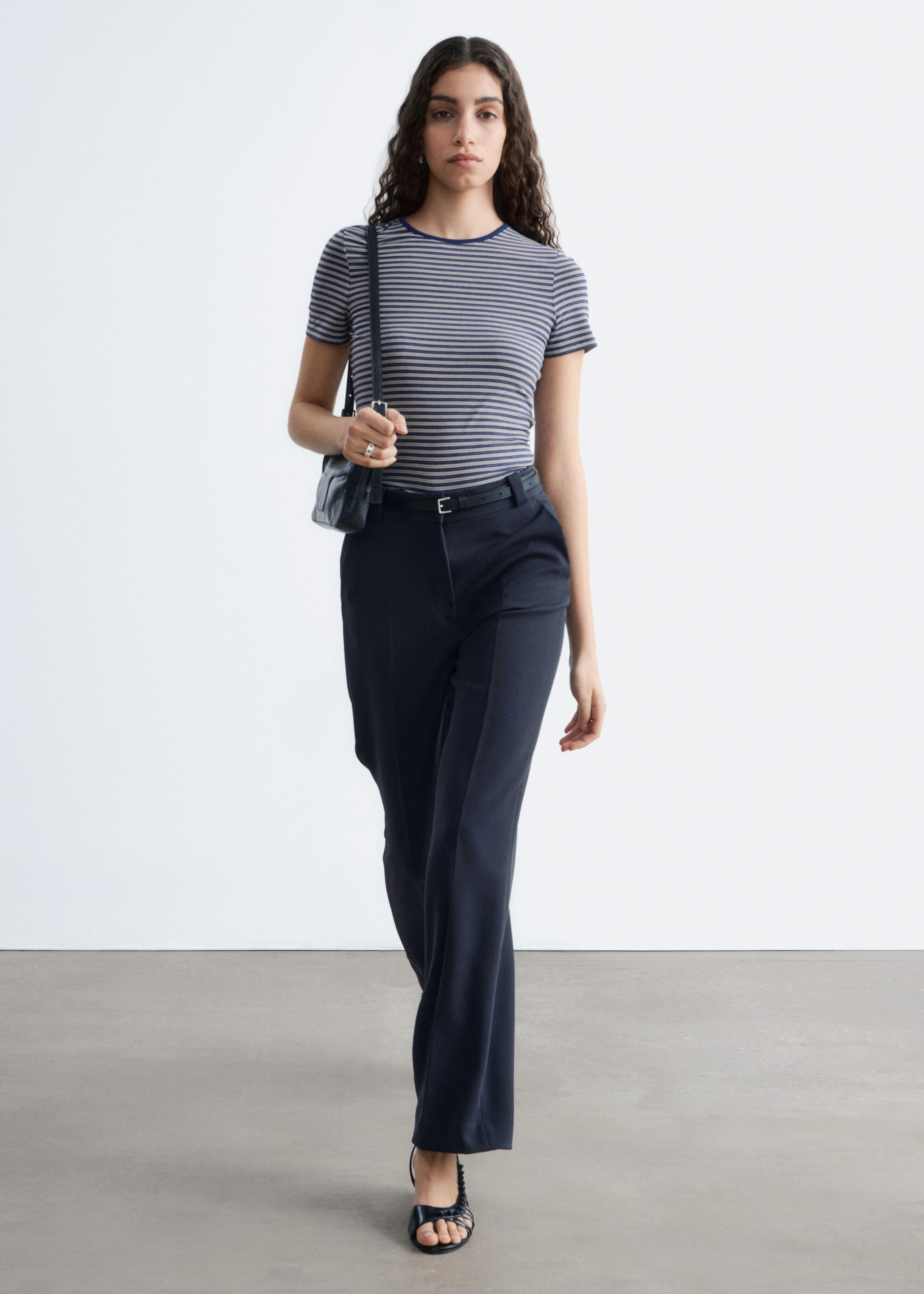 Image of Straight Press-Crease Trousers
