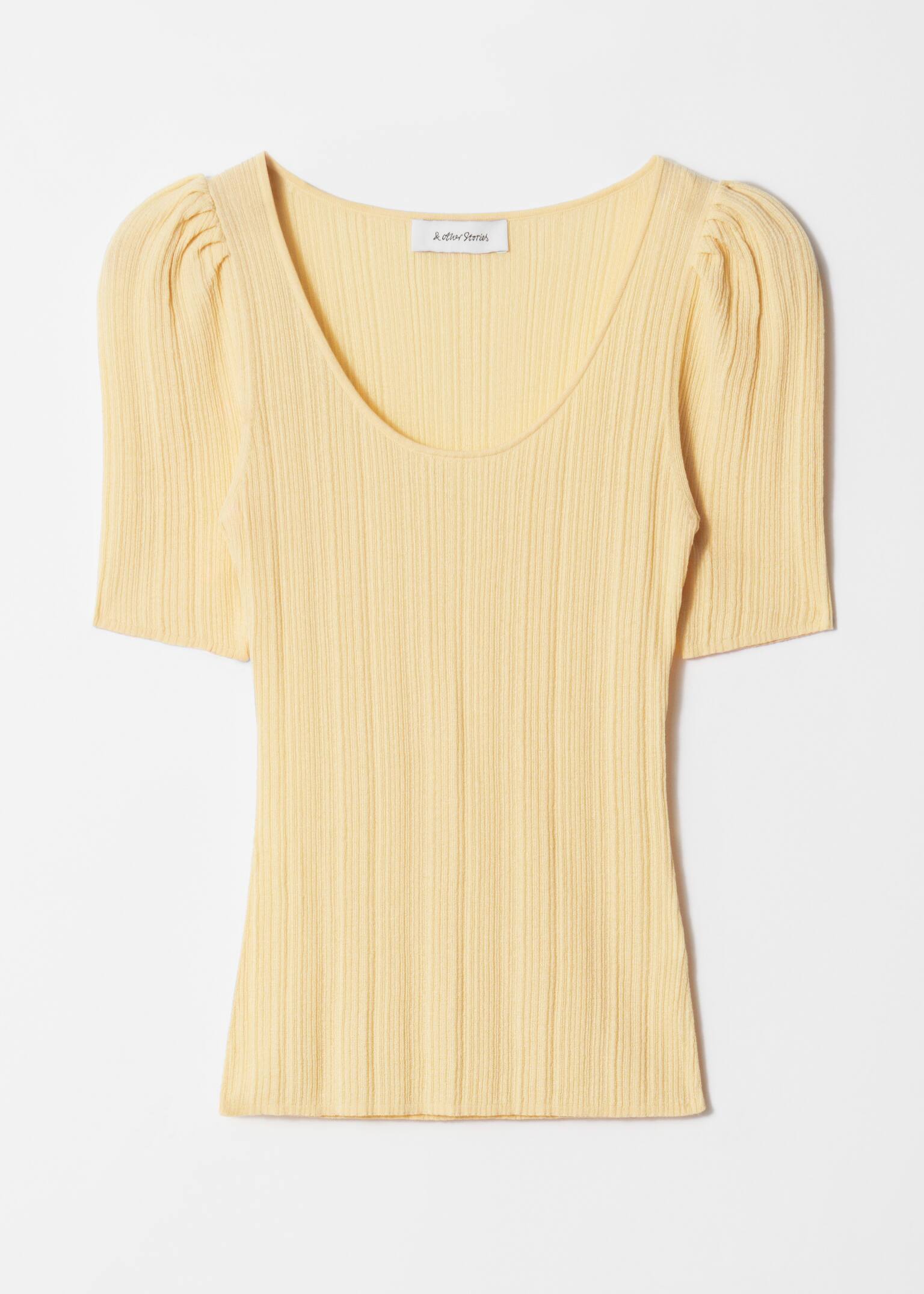 Rib-Knit Top - Yellow