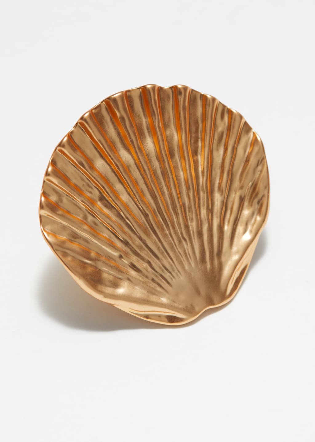 Image of Seashell-Shaped Clip Earrings