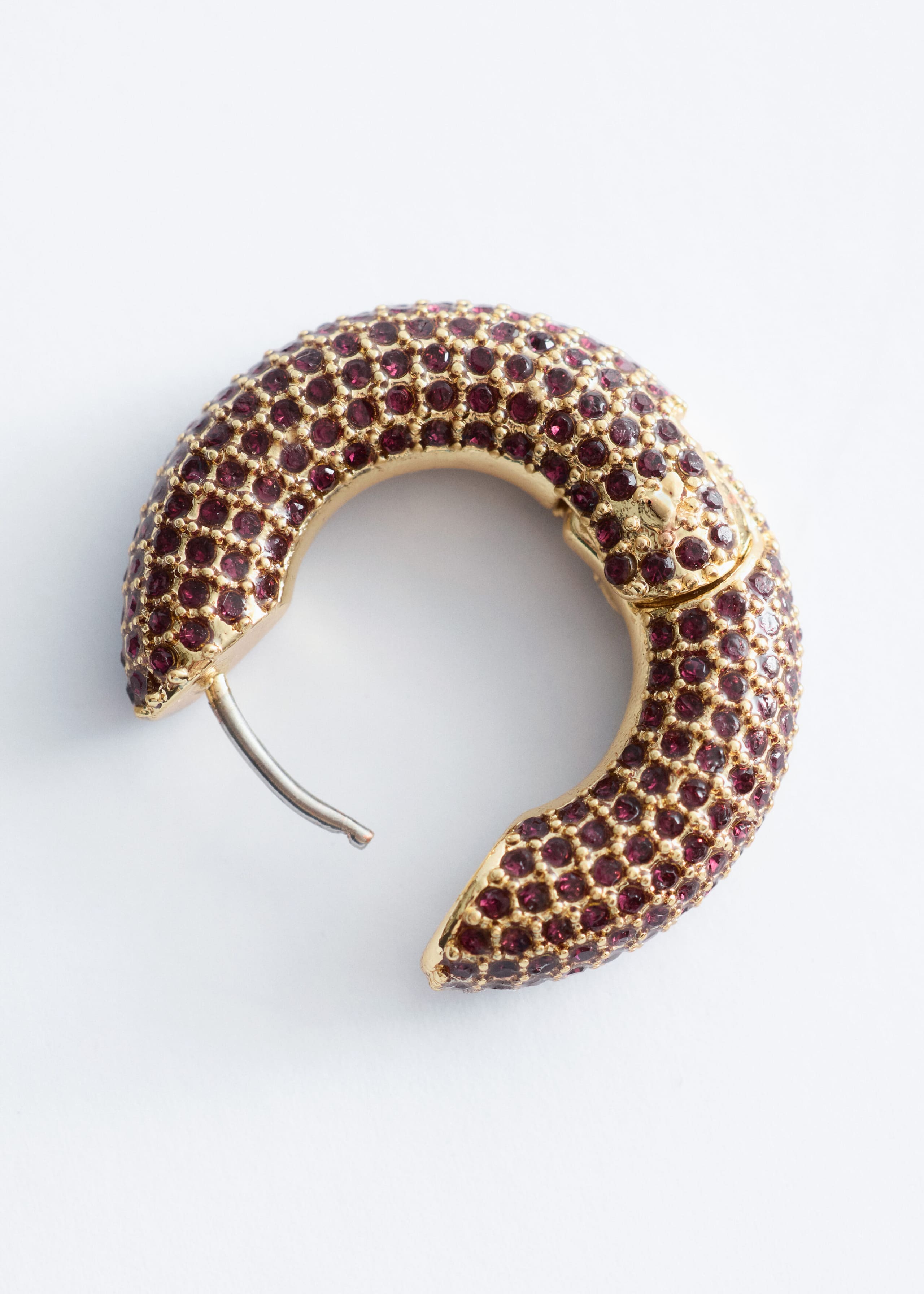 Image of Orecchini a cerchio con cristalli