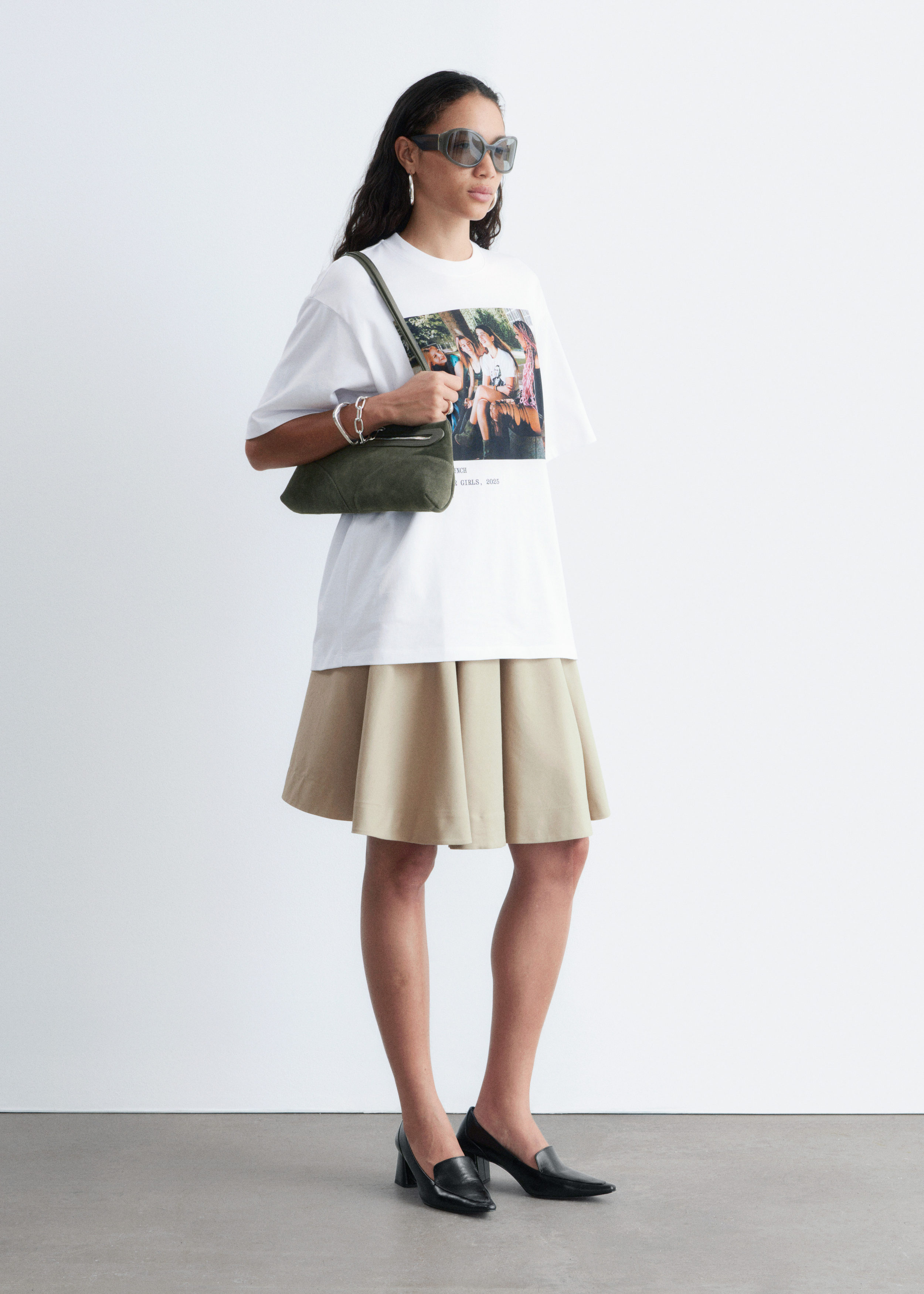 Oversized Print T-Shirt - White/Photo Print - & Other Stories US