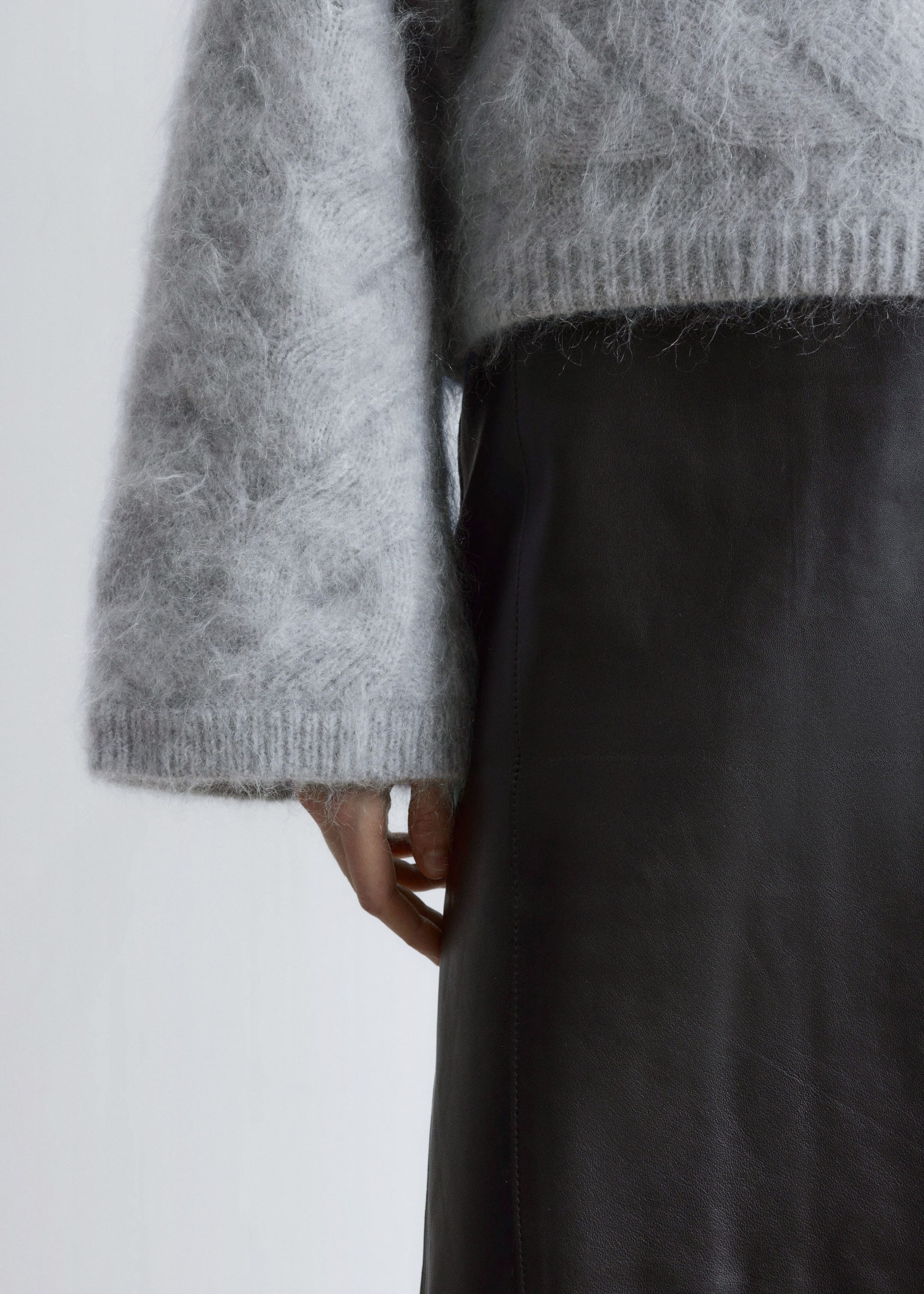 Image of Mohair-Blend Cable-Knit Jumper