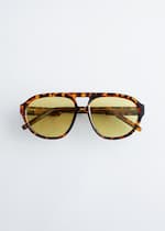 Donkerbruin tortoise/geel