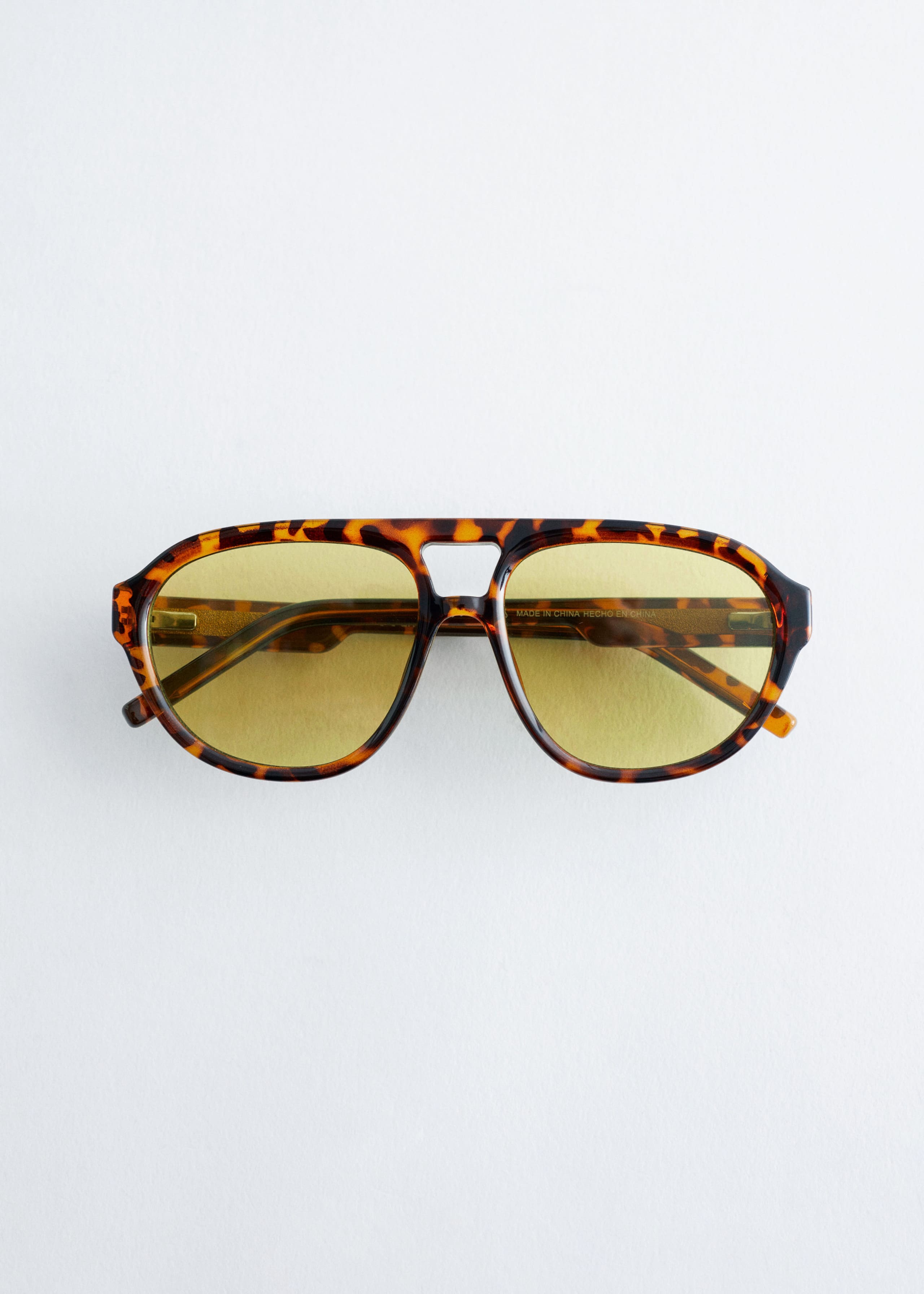Image of Aviator-Frame Sunglasses