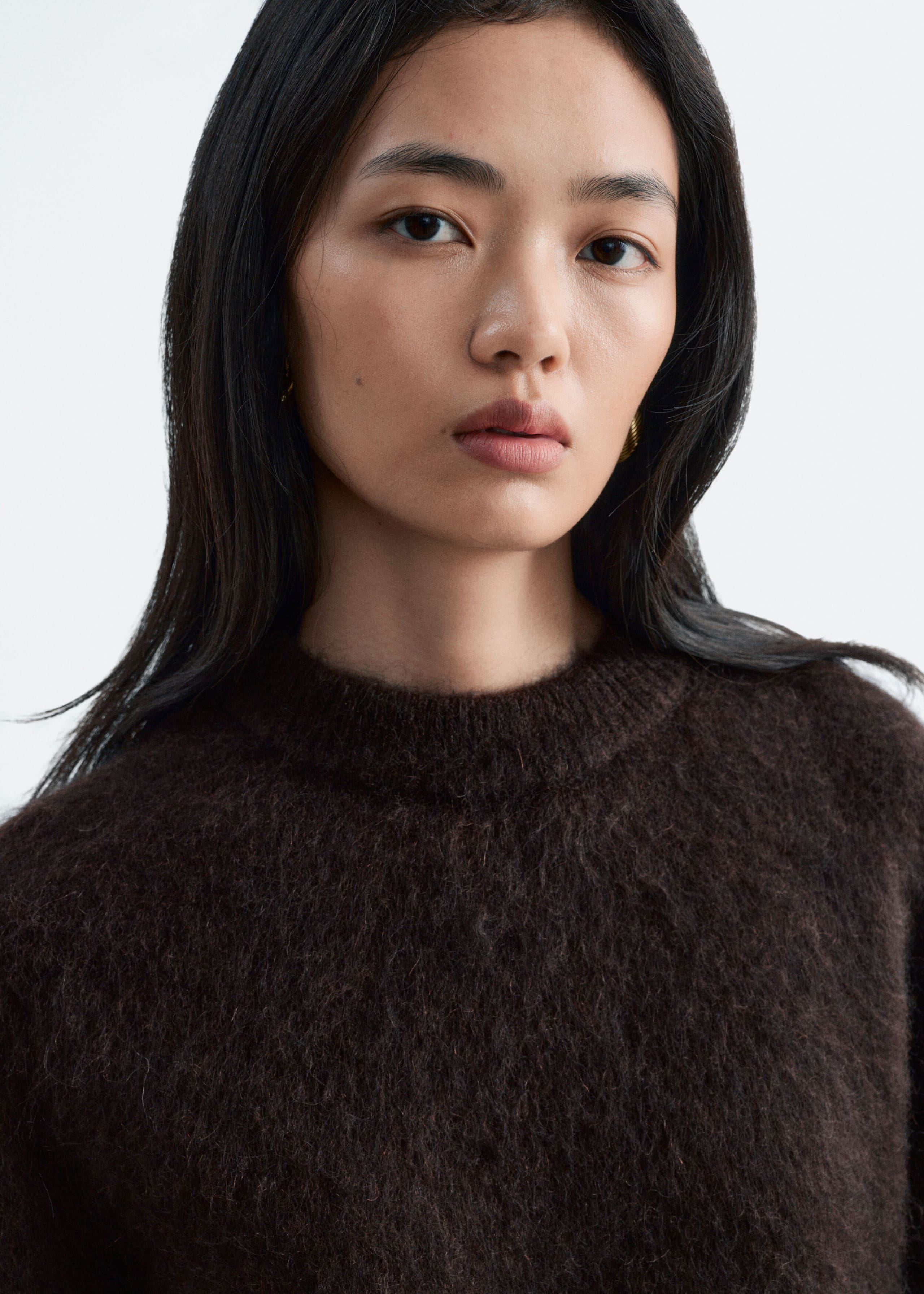 Mohair-Blend Jumper - Dark Mole - Lookbook