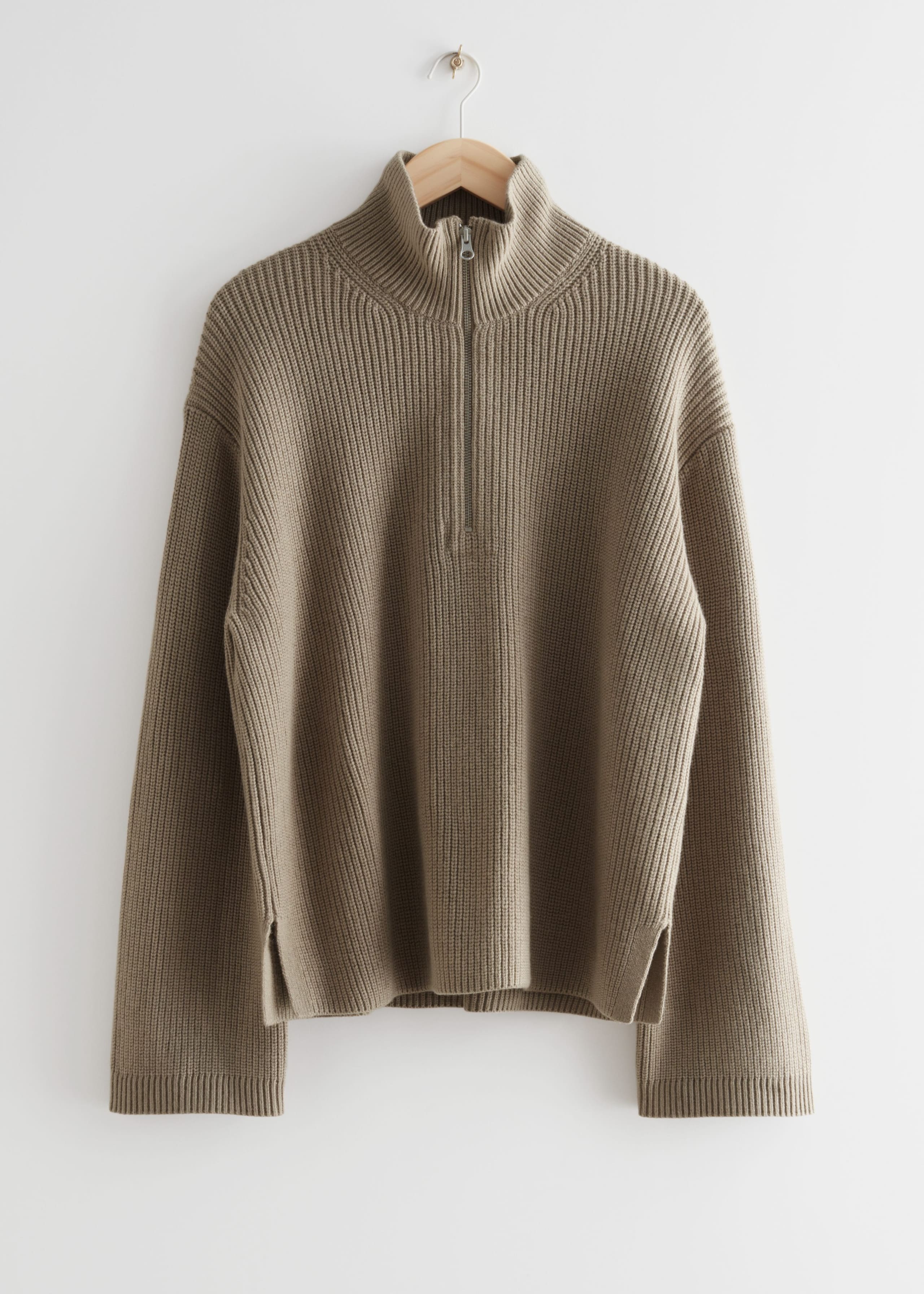 Half-ZipSweater - Dark Brown - Bodegón