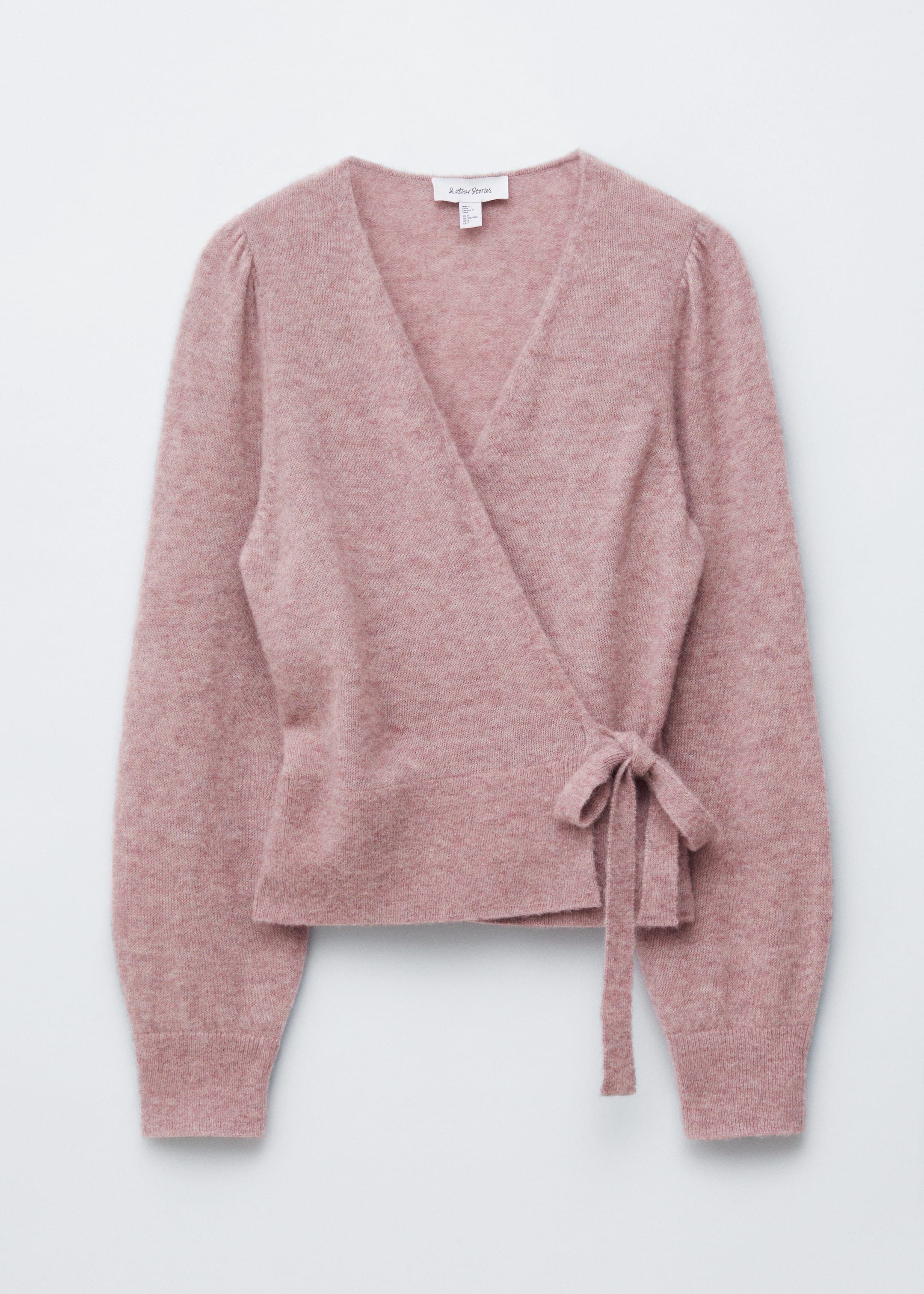 Ver imagem maior: Casaco de malha envolvente - Rosa sujo - SENHORA | H&M PT 6