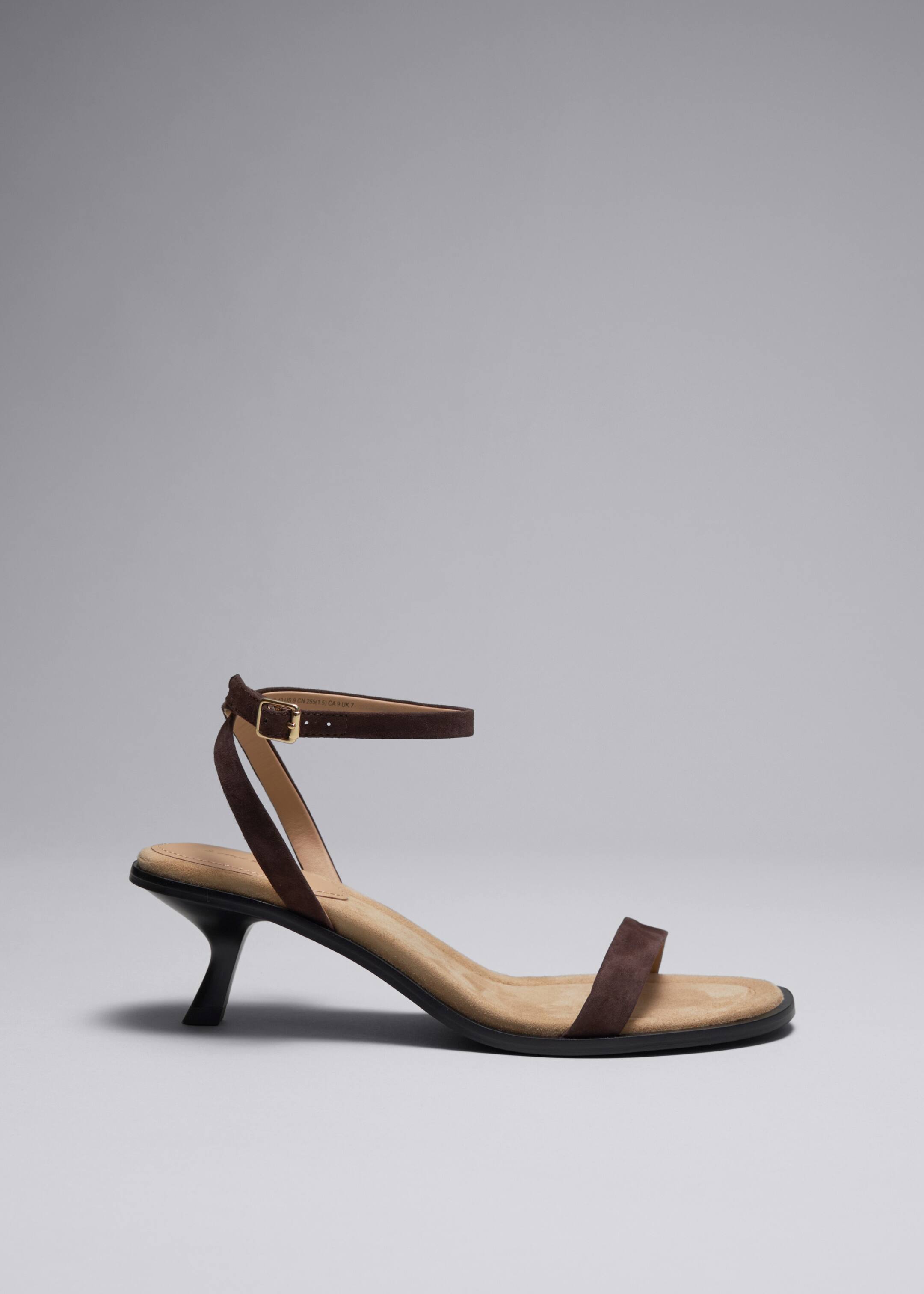 Grösseres Bild ansehen: Ledersandalen mit Kitten-Heel - Braun - DAMEN | H&M CH 1