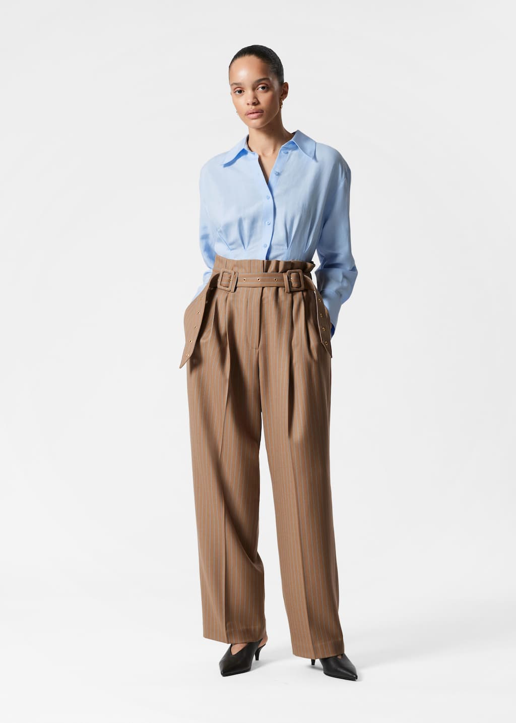 Image of Tailored Wool Trousers